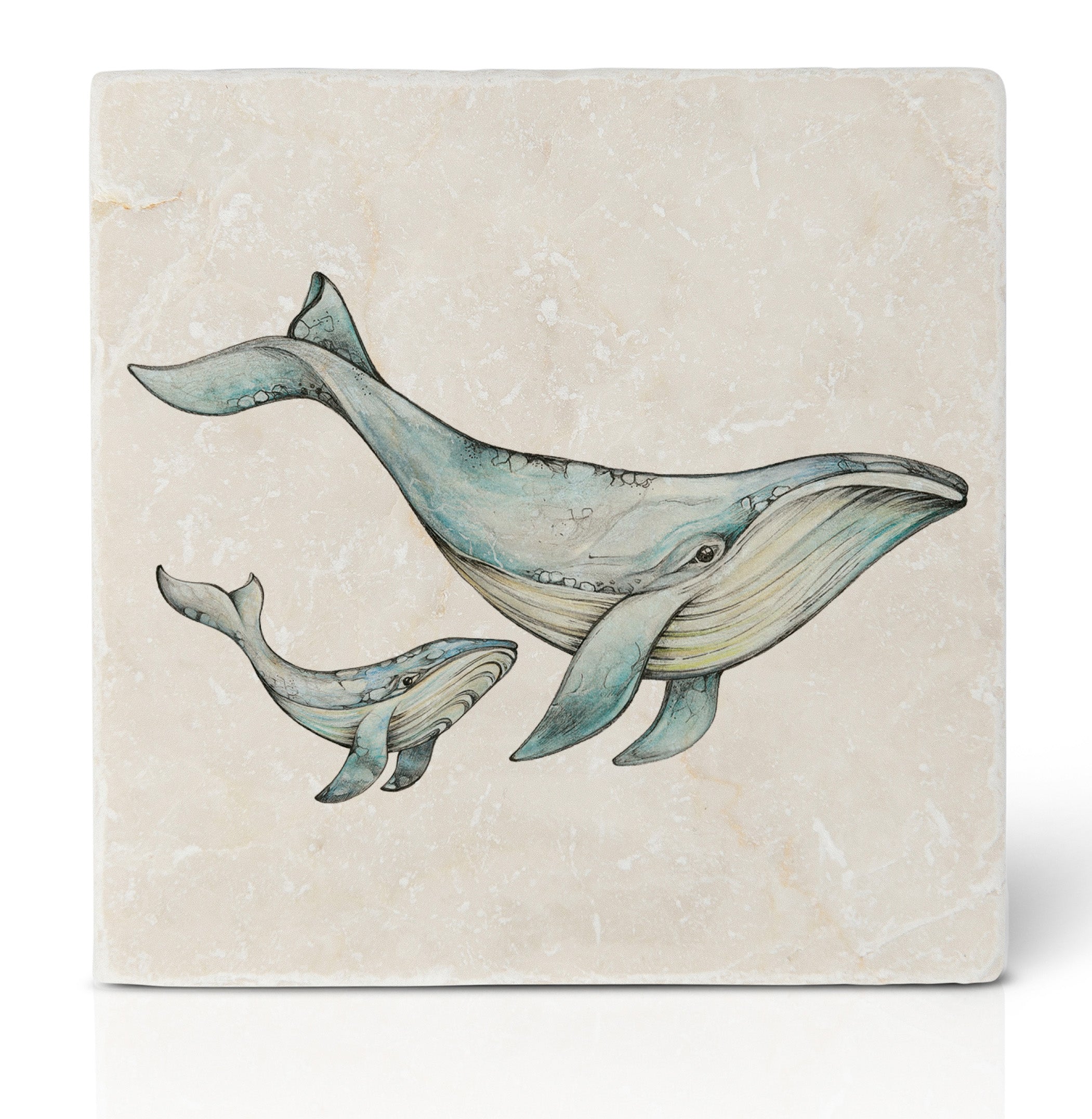 Fliesenuntersetzer – 4er-Set – Groß & klein