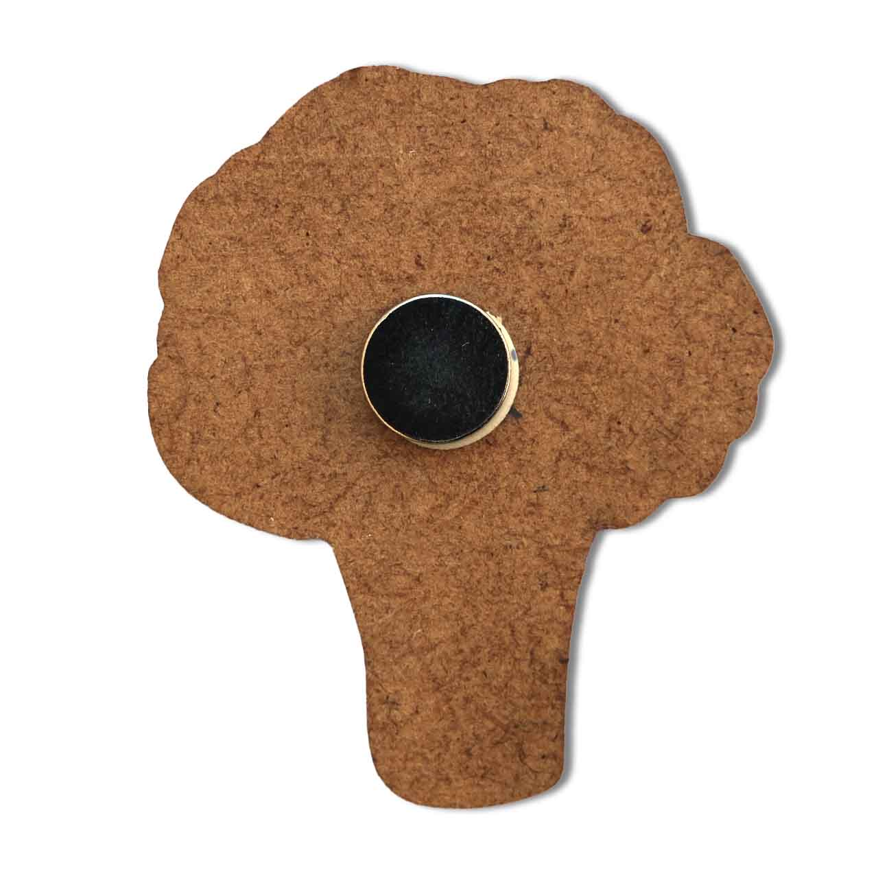 Holzmagnet – Brokkoli