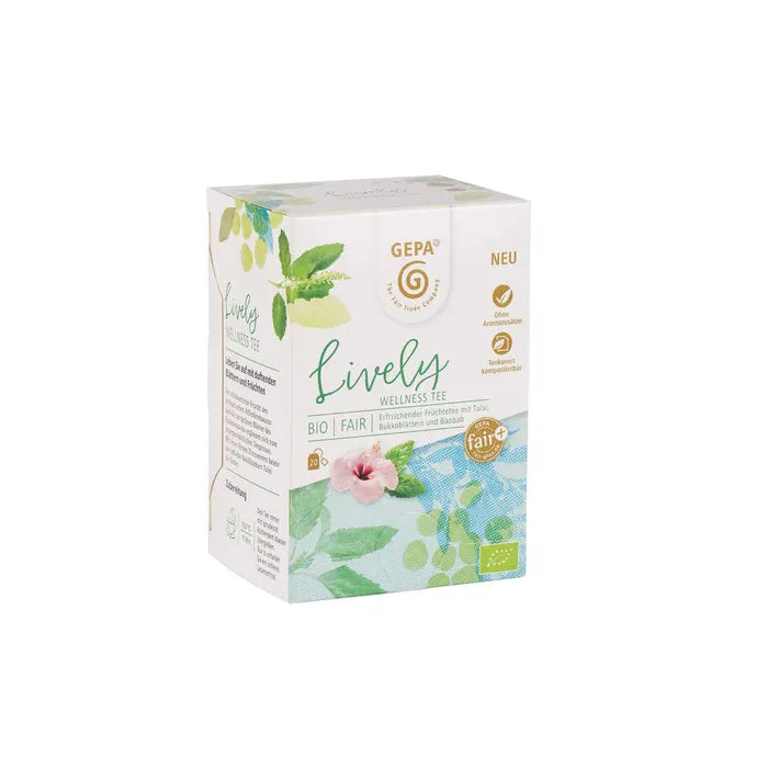 Bio Lively Wellness Tee mit Ligarti Motiv deiner Wahl