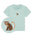 Babyshirt Albert der Affe - Türkis