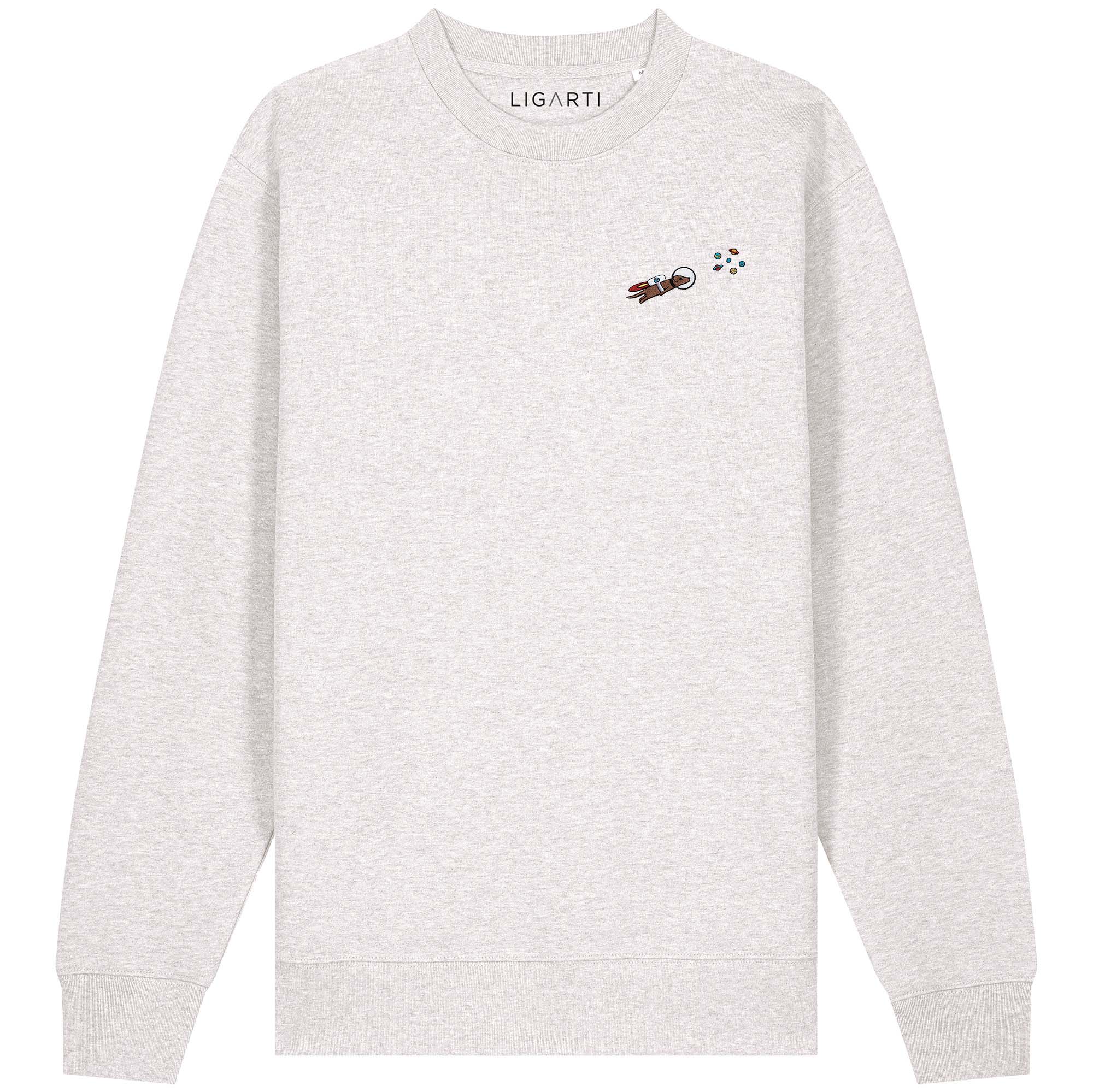 Bestickter Pullover – Astrowau der Space-Hund