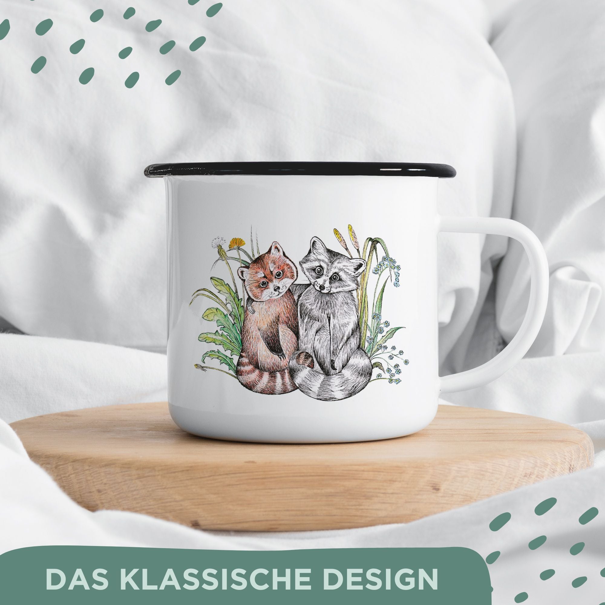 Emaille Tasse – Bärenfreunde