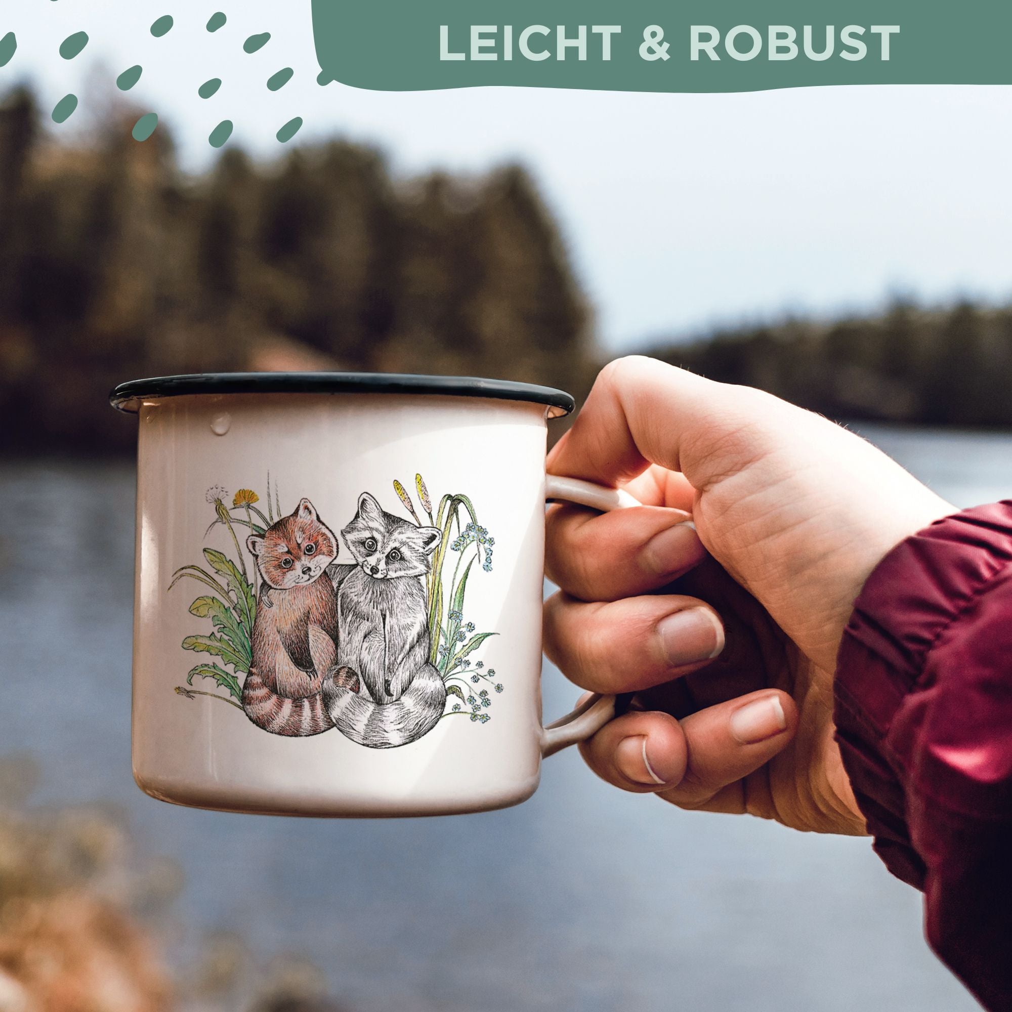 Emaille Tasse – Bärenfreunde