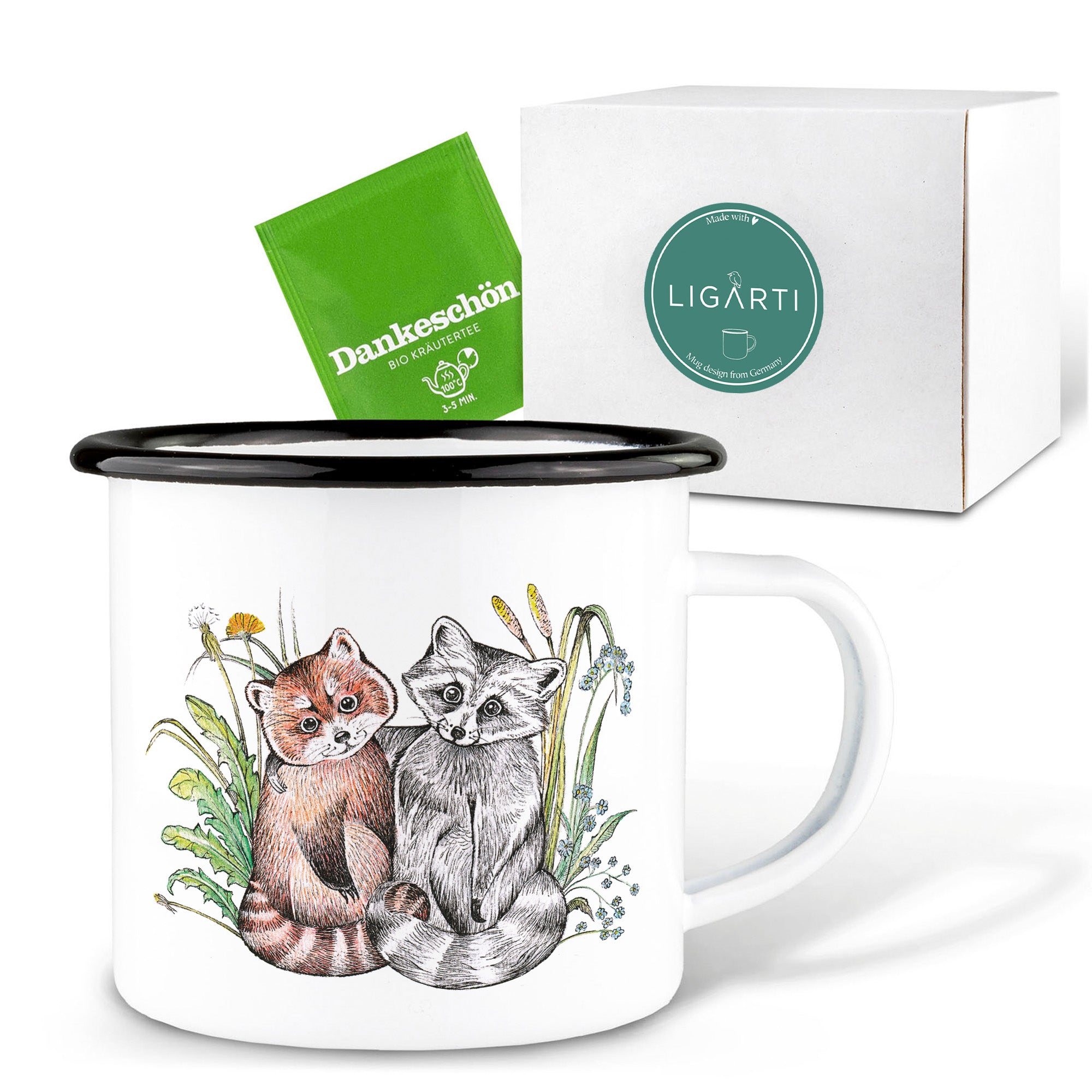 Emaille Tasse – Bärenfreunde