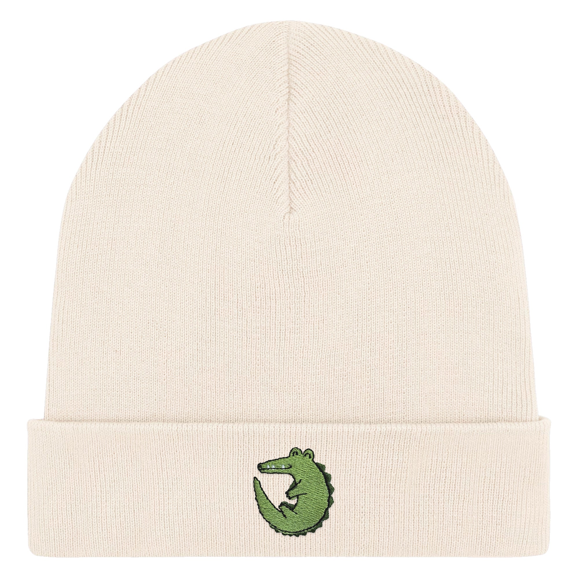 Bestickte Beanie – Ali das Krokodil