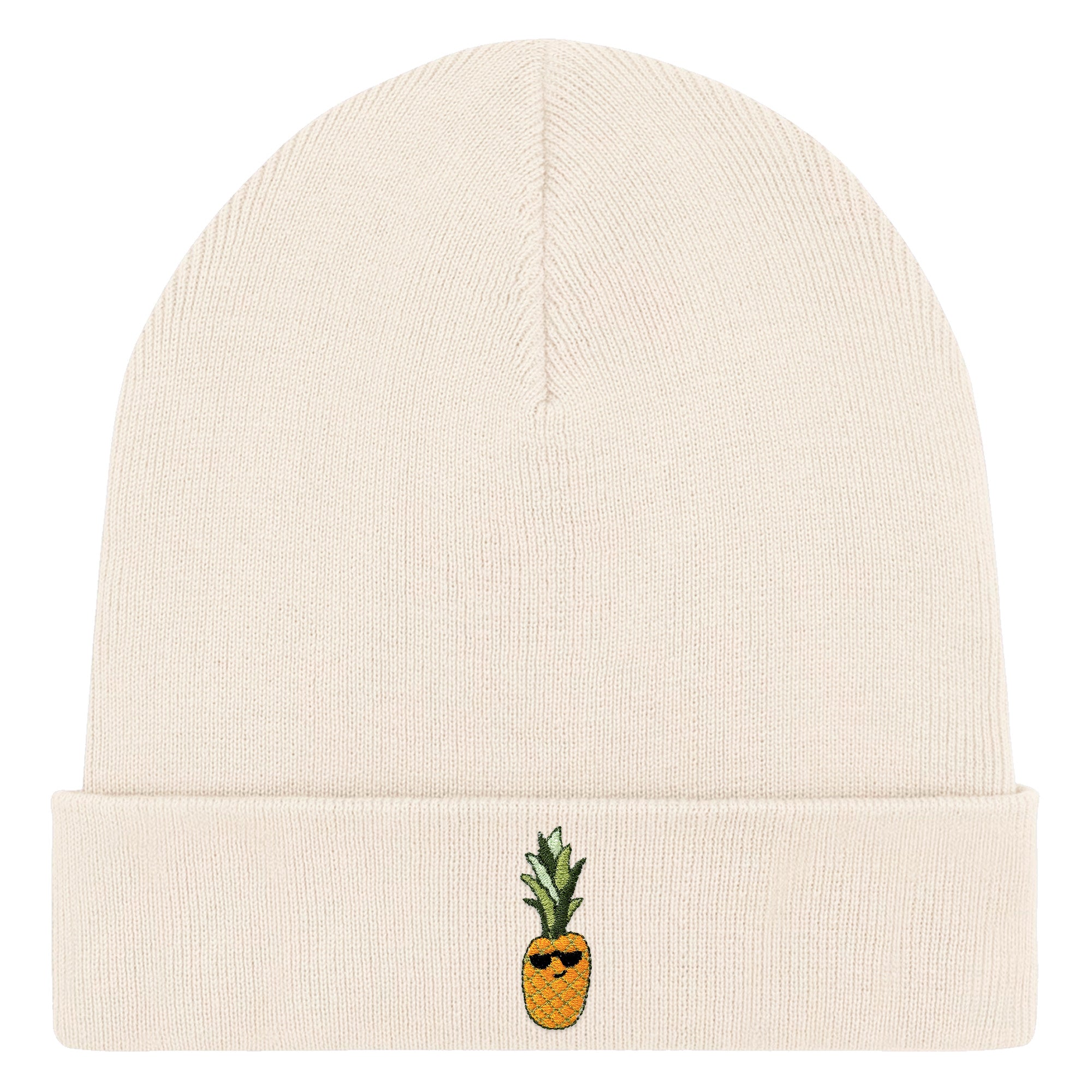 Bestickte Beanie – Ananas
