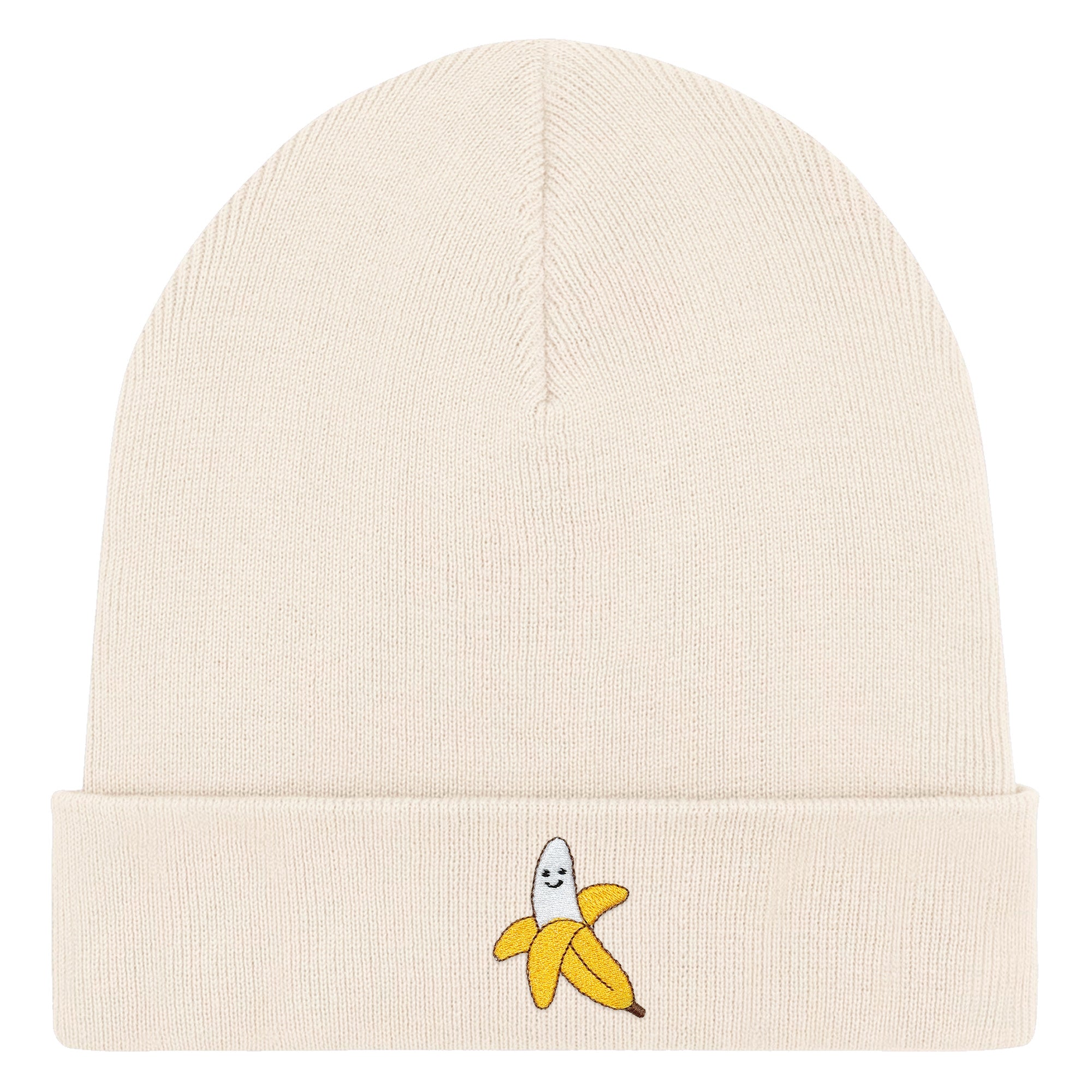 Bestickte Beanie – Banane