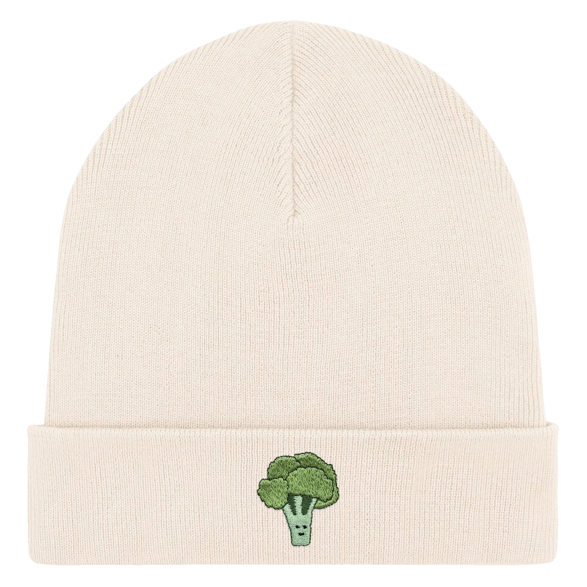 Bestickte Beanie – Brokkoli