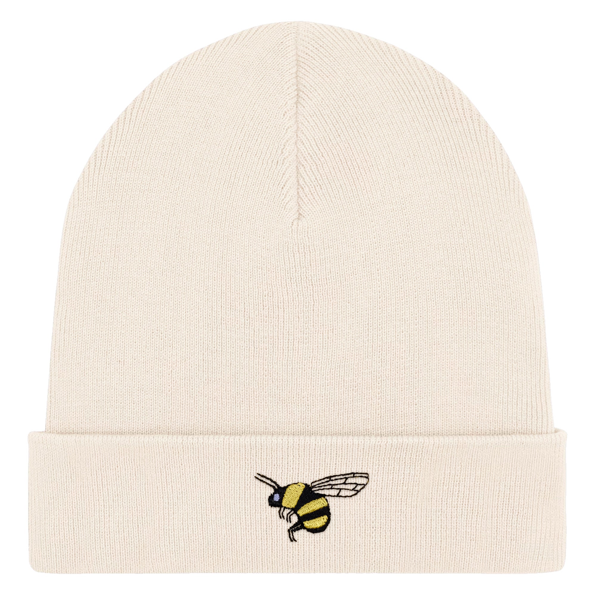 Bestickte Beanie – Brumhilde die Hummel