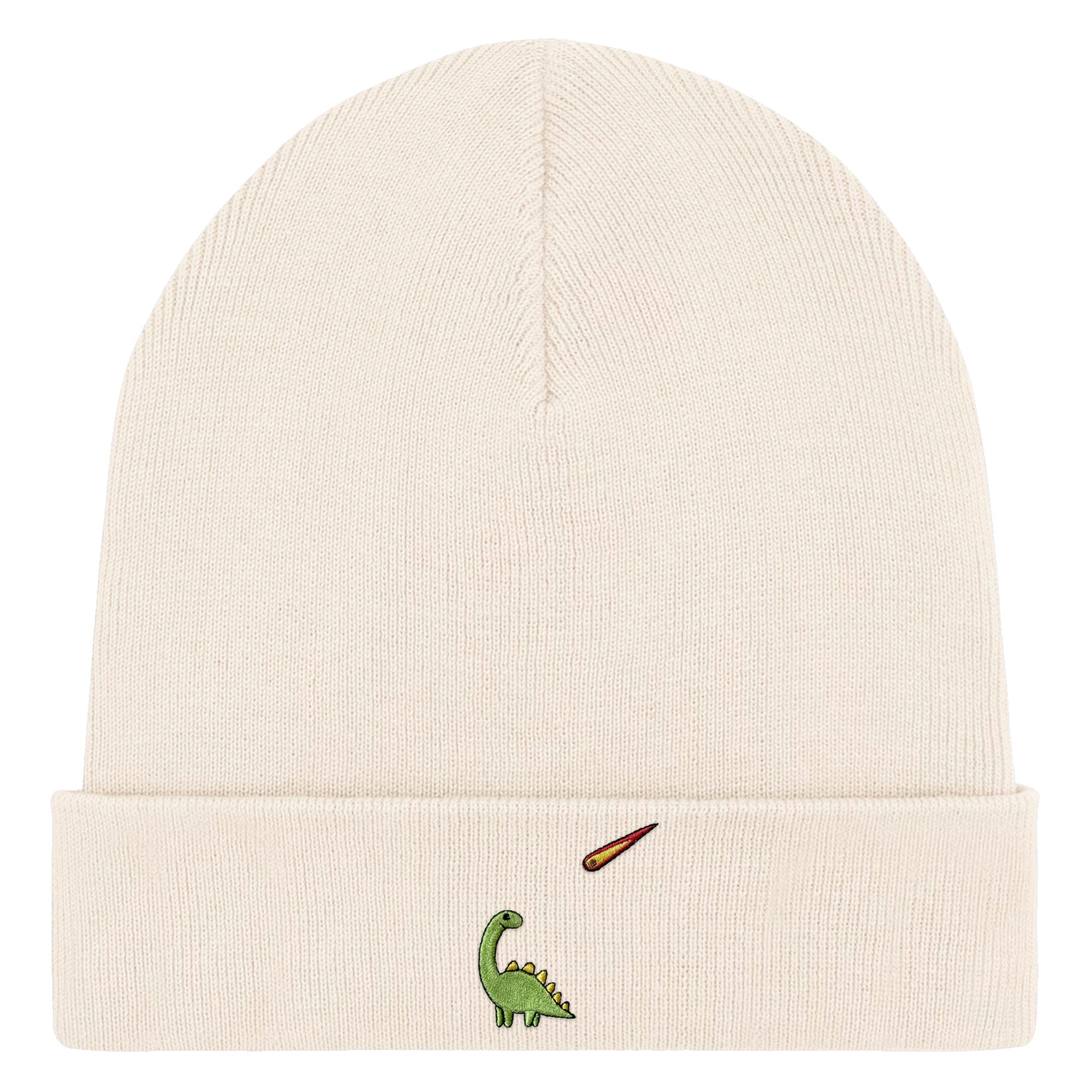 Bestickte Beanie – Charlie der Dino