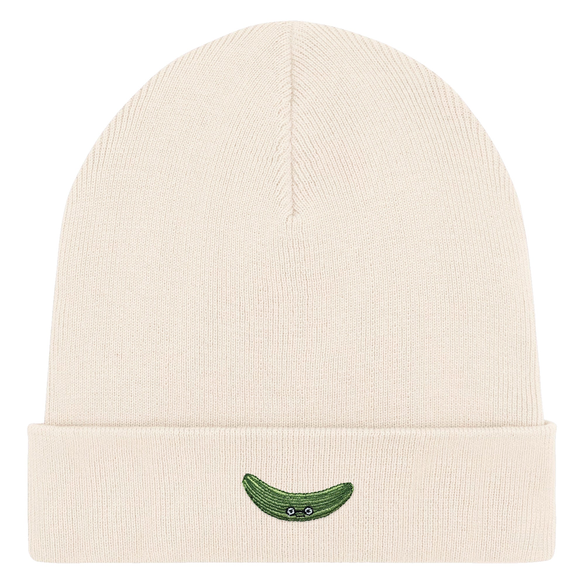 Bestickte Beanie – Gurke