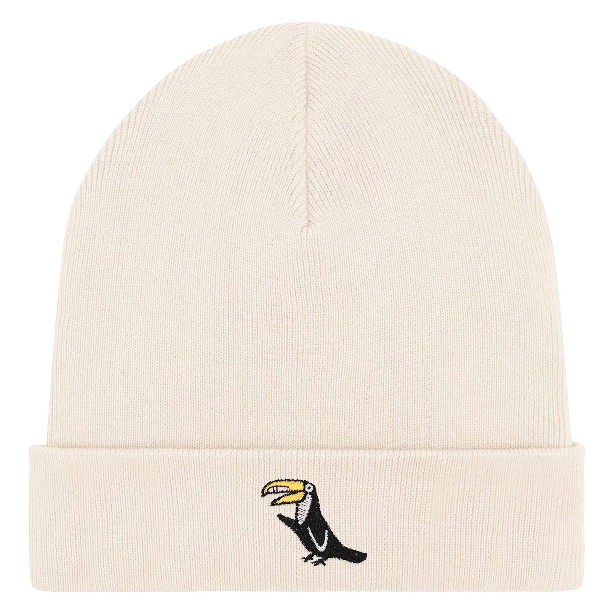 Bestickte Beanie – Joey der Tukan