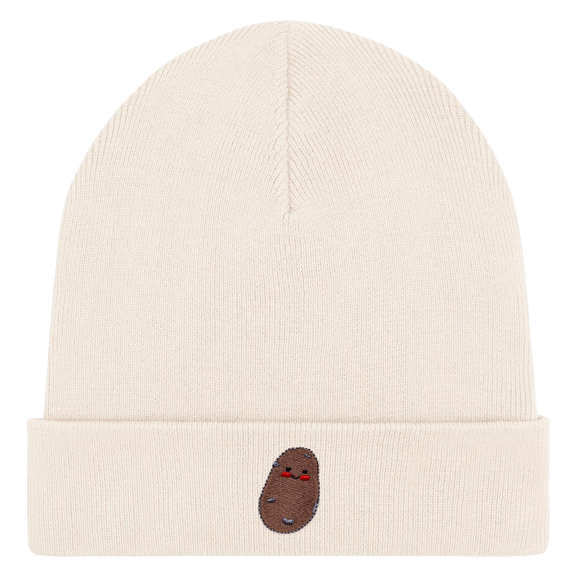 Bestickte Beanie – Kartoffel