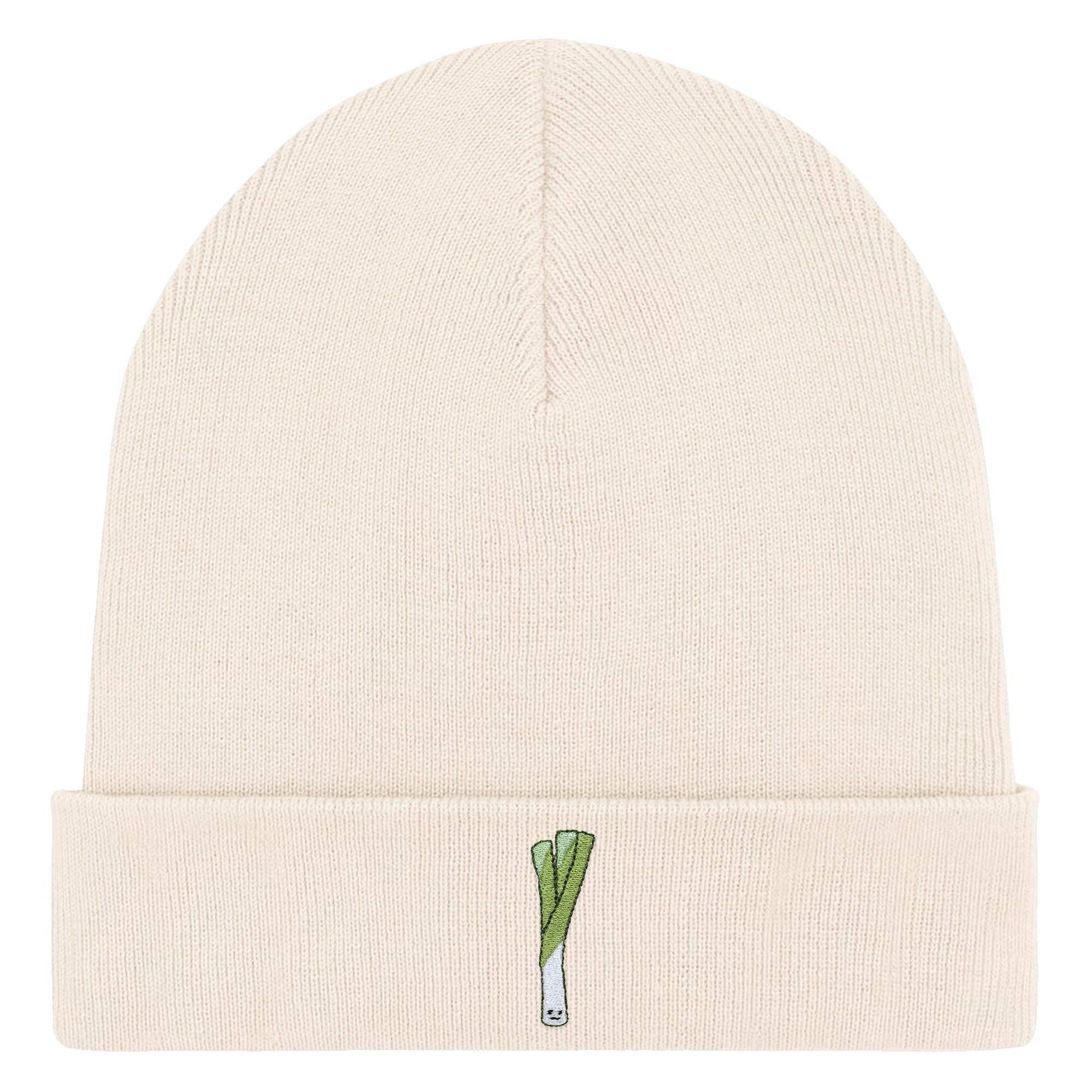Bestickte Beanie – Lauch
