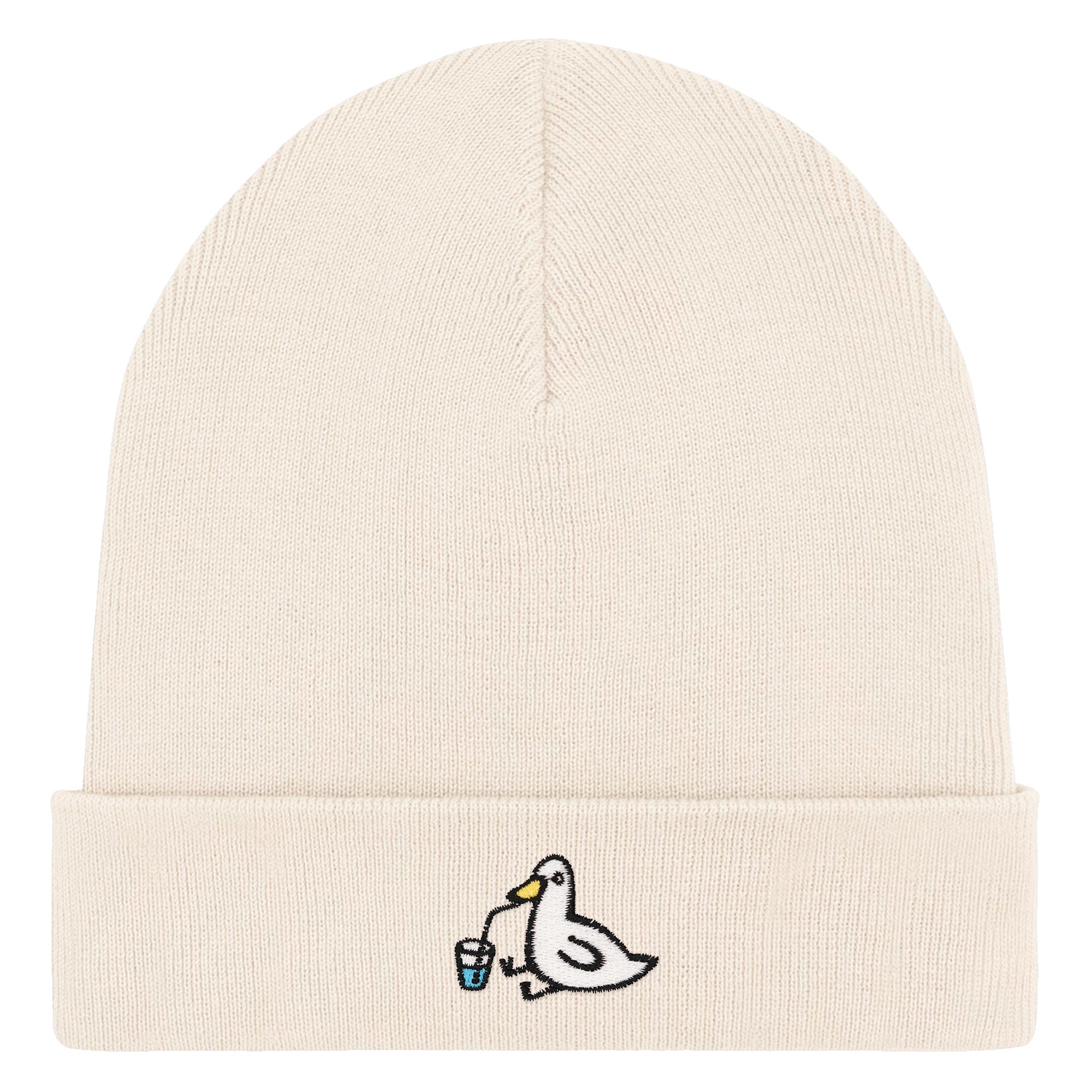 Bestickte Beanie – Piet die Ente
