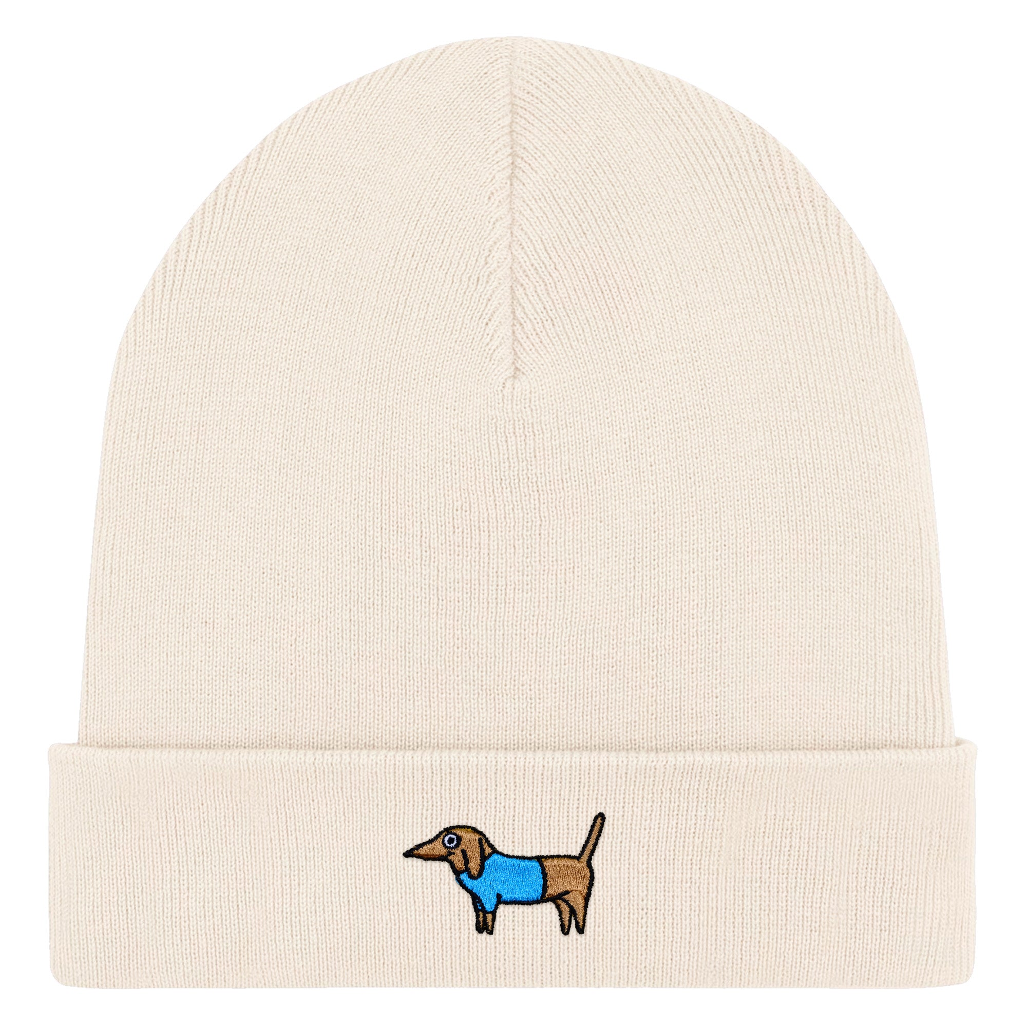 Bestickte Beanie – Steffen der Dackel