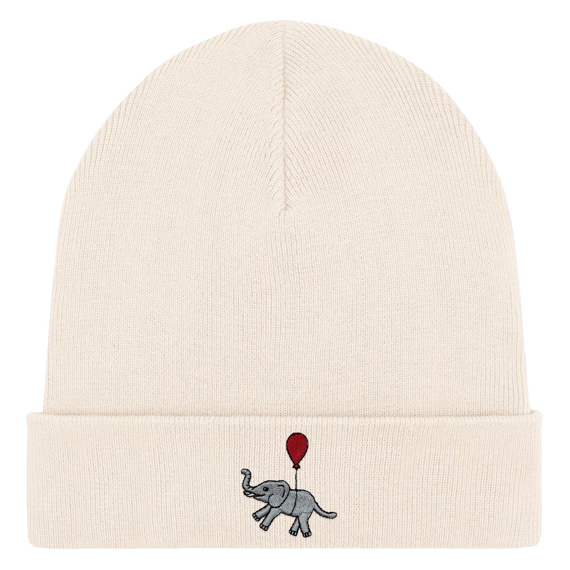 Bestickte Beanie – Tuffi der Elefant