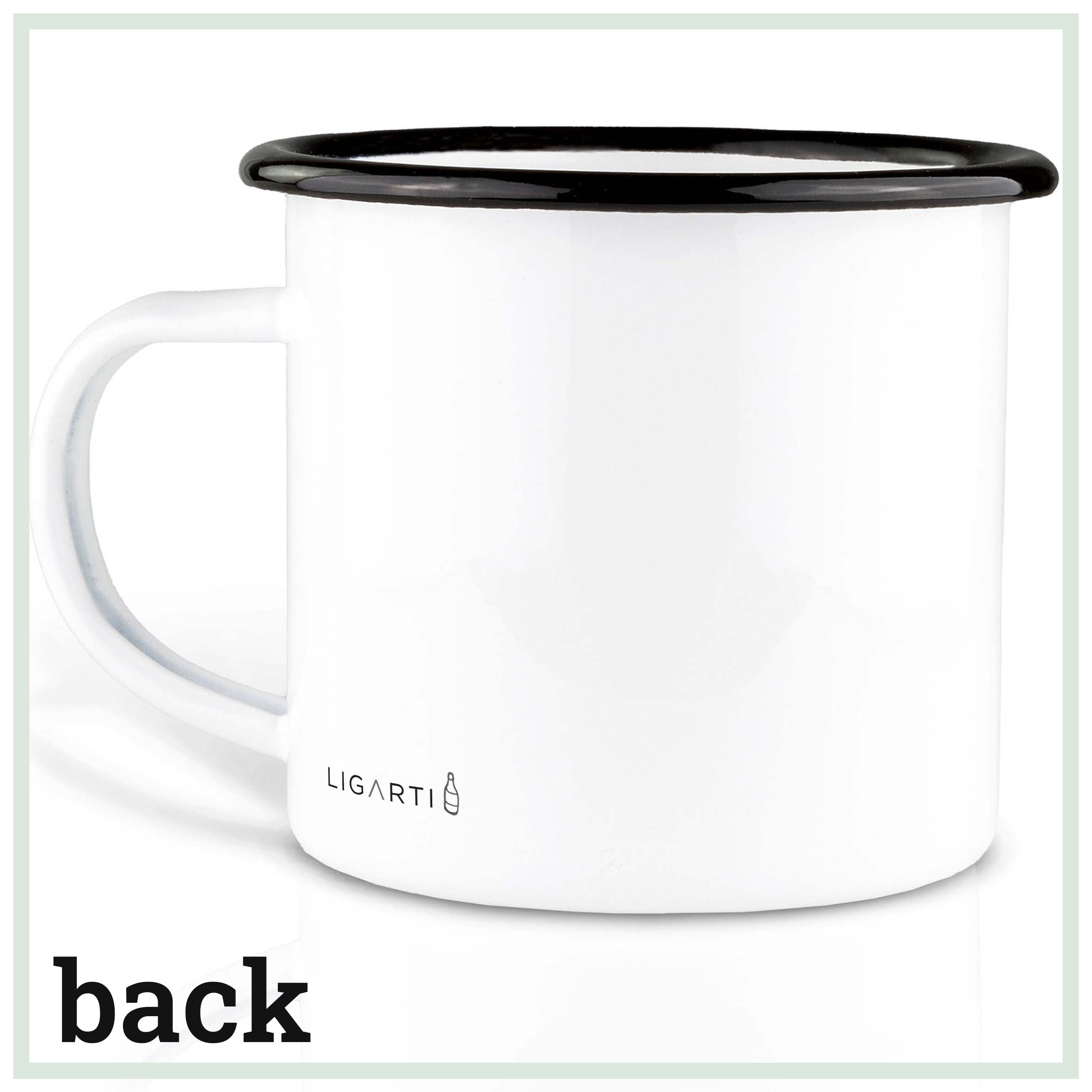 Emaille Tasse – Bernd