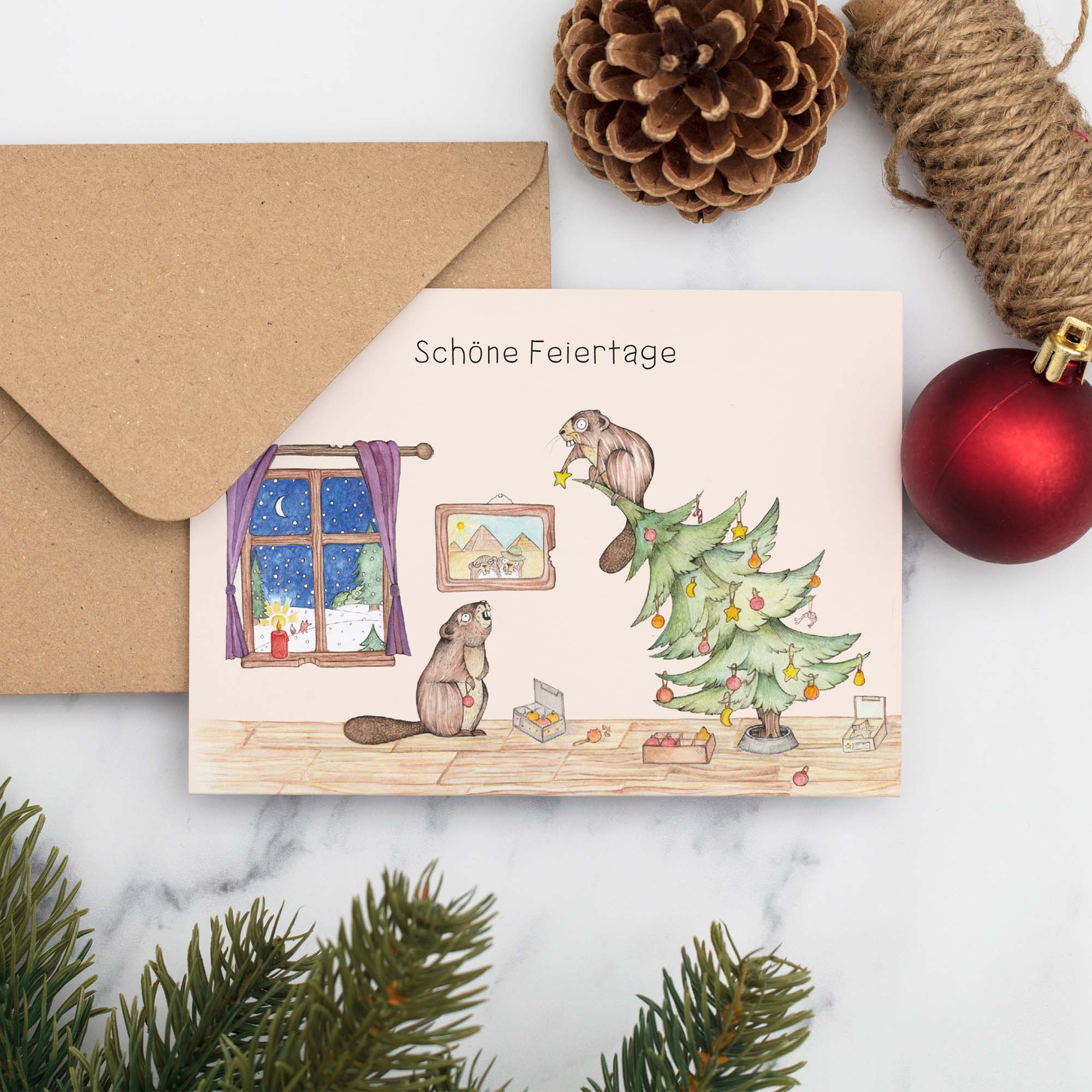 Klappkarten – 8er-Set – Merry Christmas Everyone