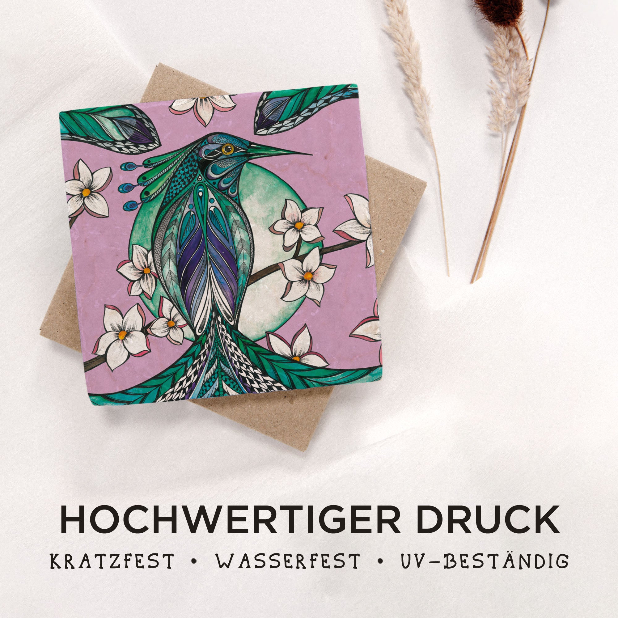 Fliesenuntersetzer – Blaubeerling