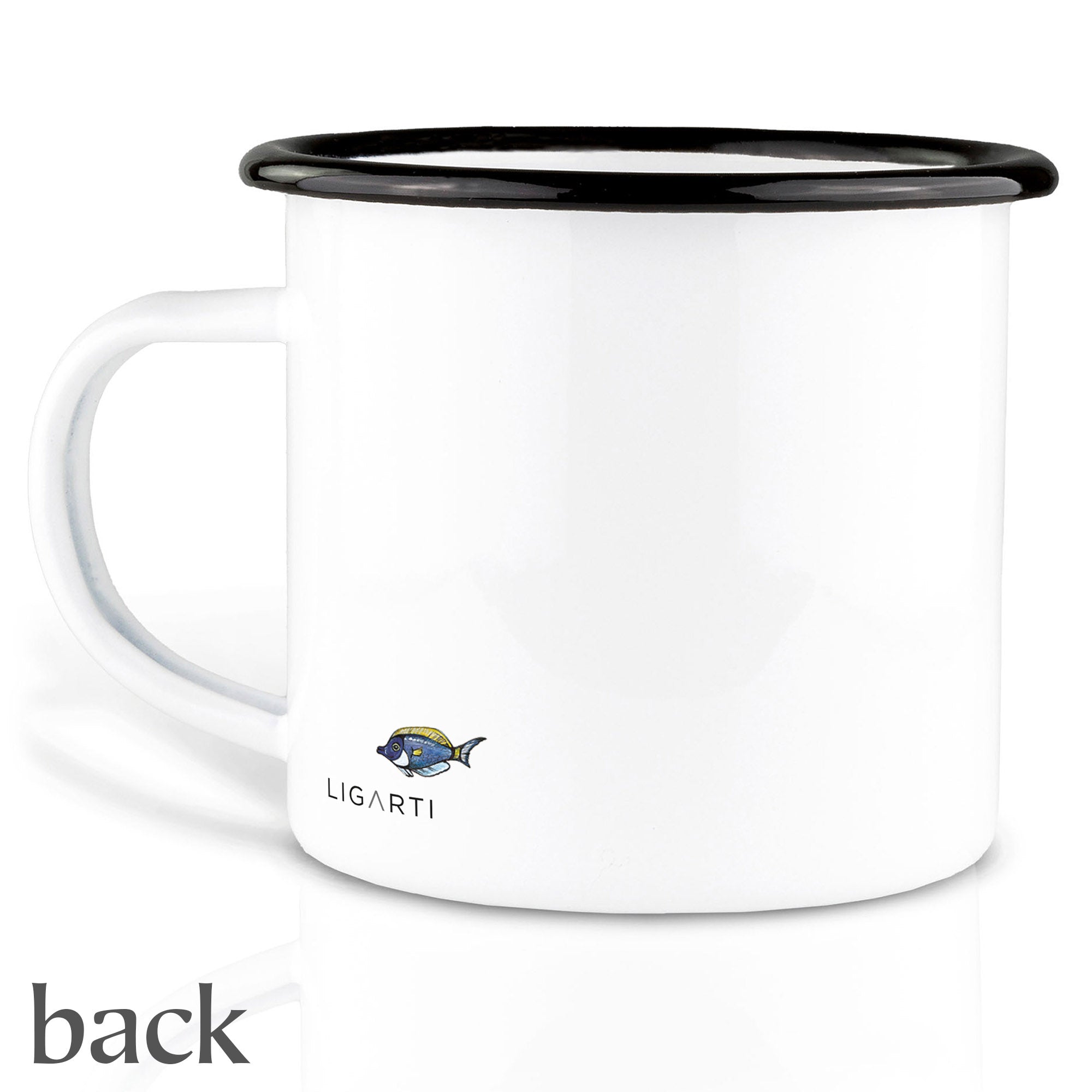 Enamel mug – Blue whales