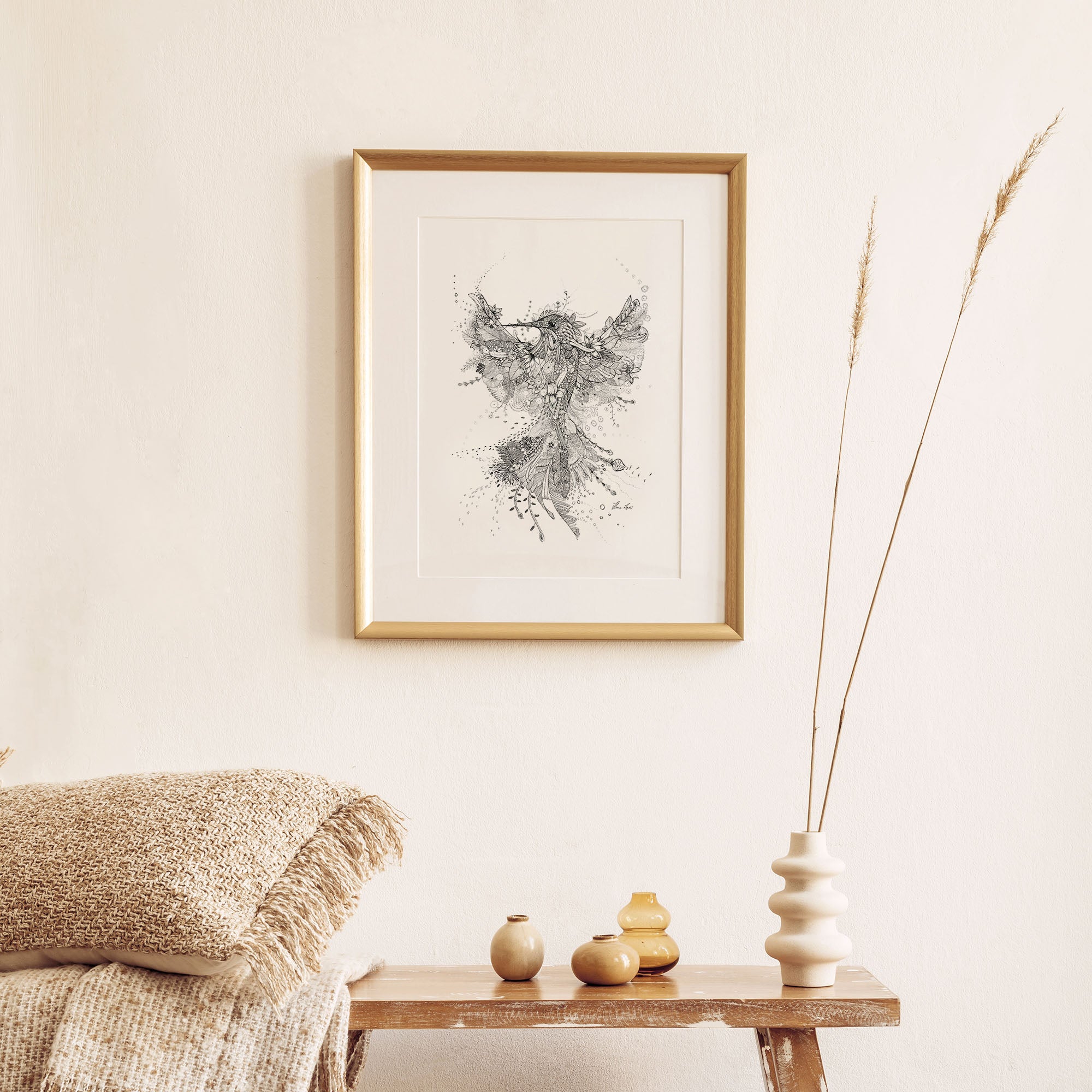 Art print - Flower Bird