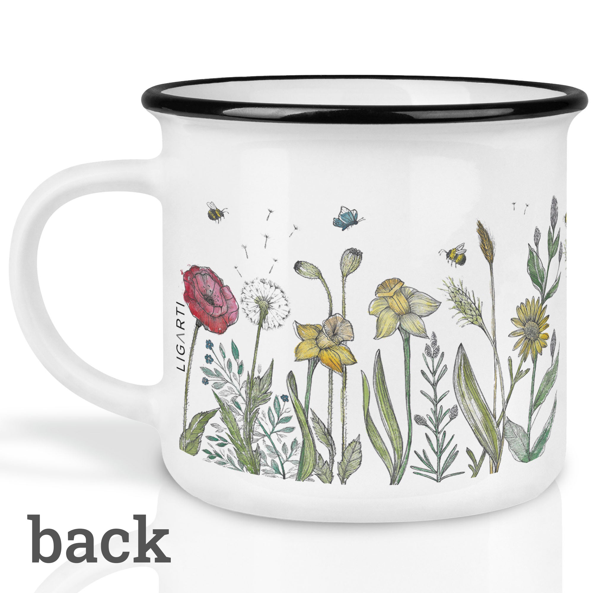 Keramiktasse – Blumenwiese