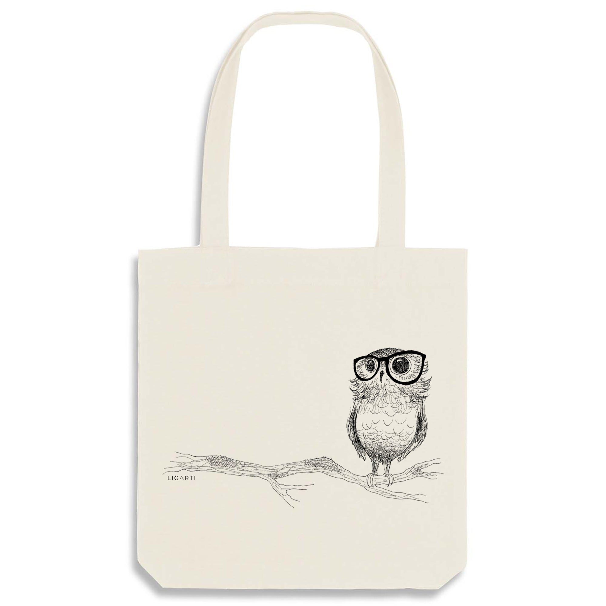 Jutebeutel – Brilleneule