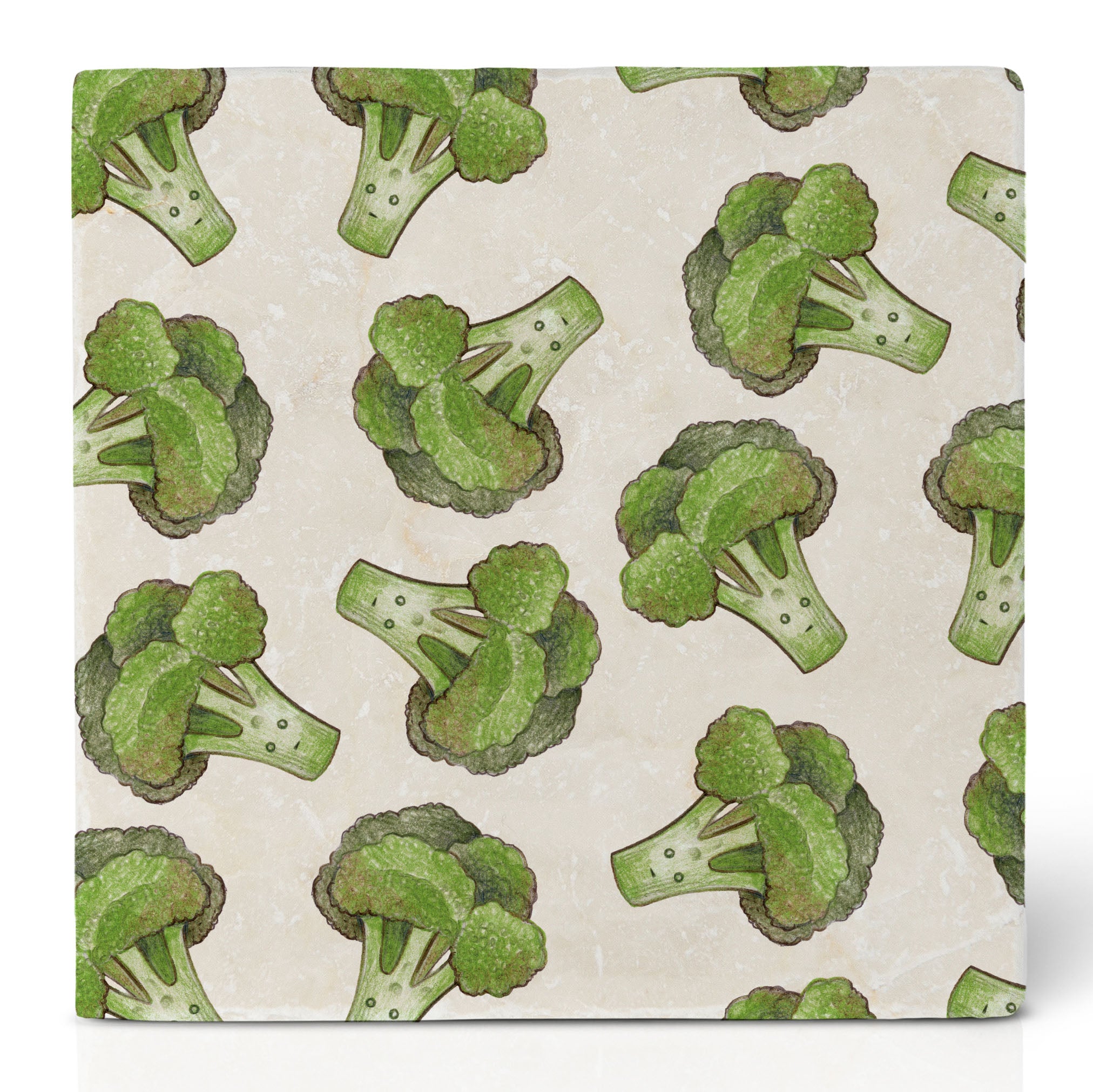 Fliesenuntersetzer – 4er-Set – Gemüsebeet