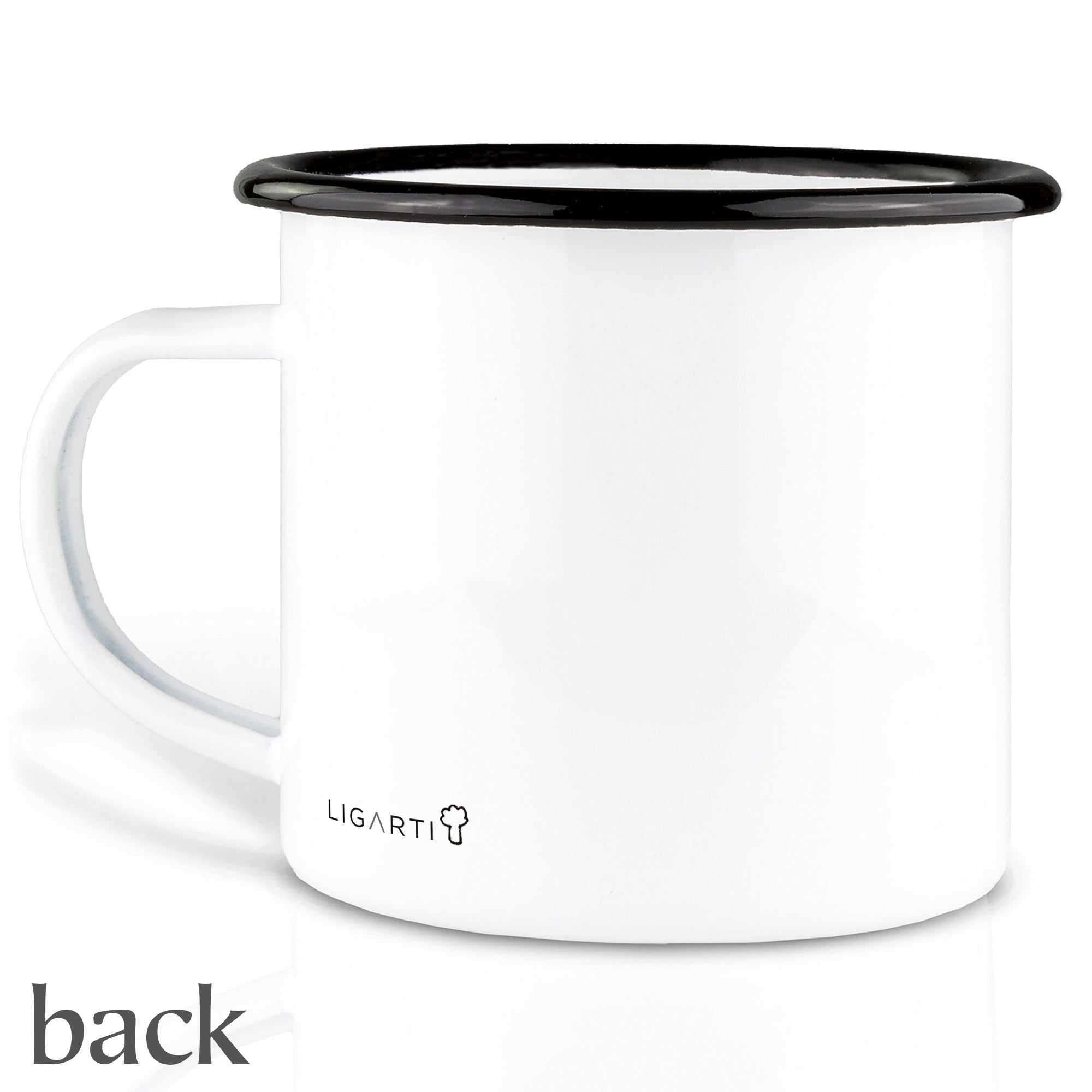 Emaille Tasse – Brokkoli
