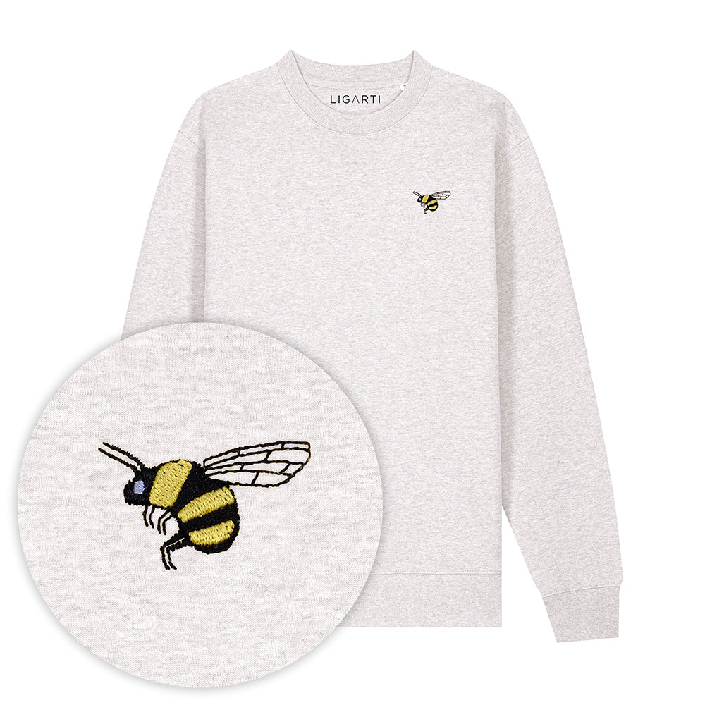 Bestickter Pullover – Brumhilde die Hummel