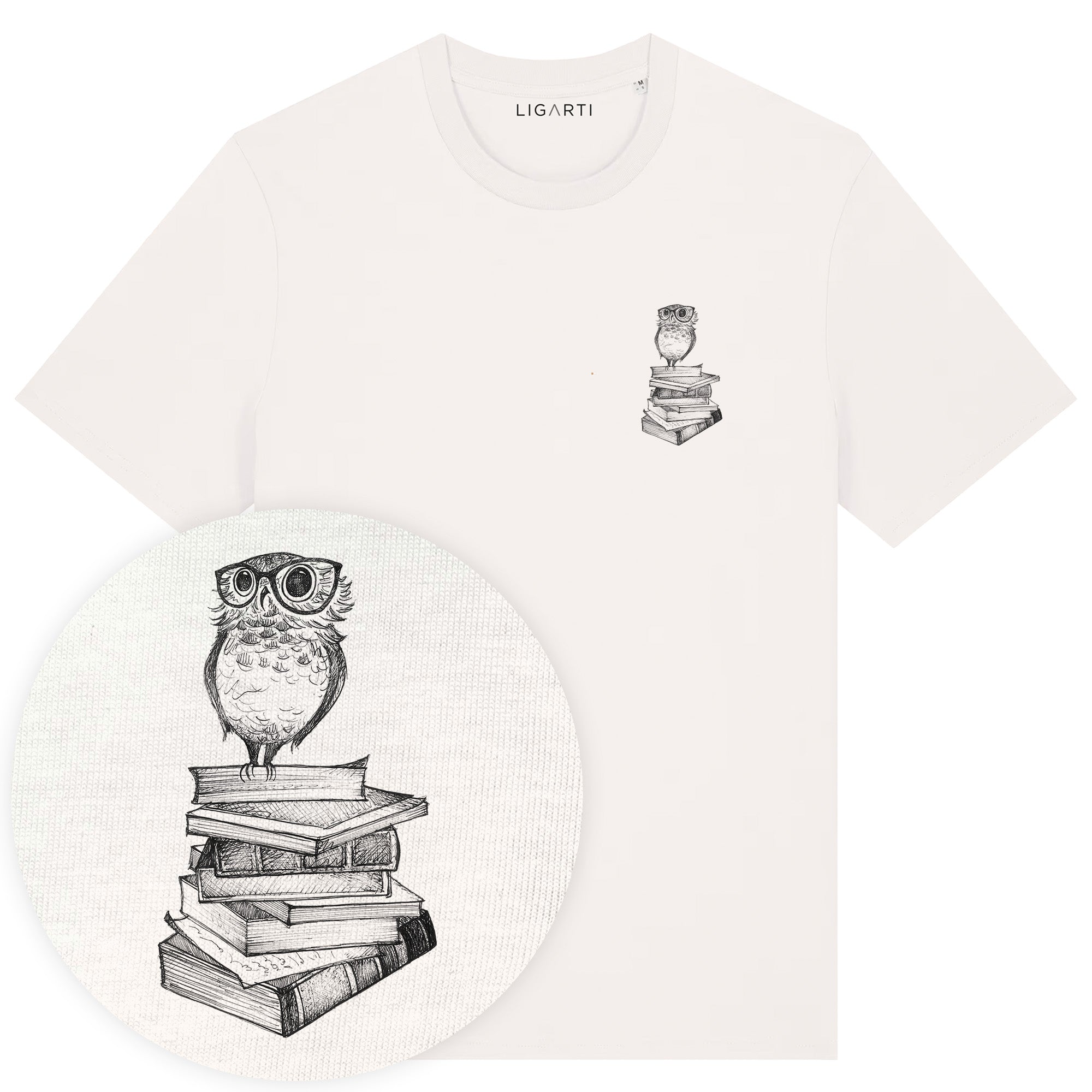 T-Shirt – Book Owl