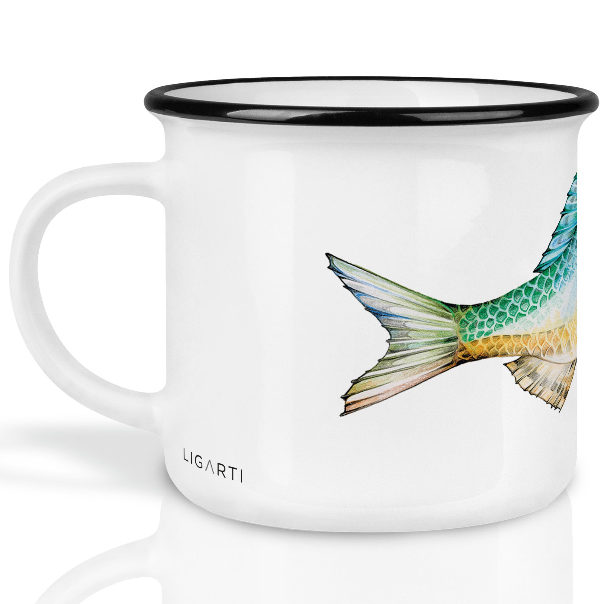 Ceramic mug – Buntfisch 2 (Azur)