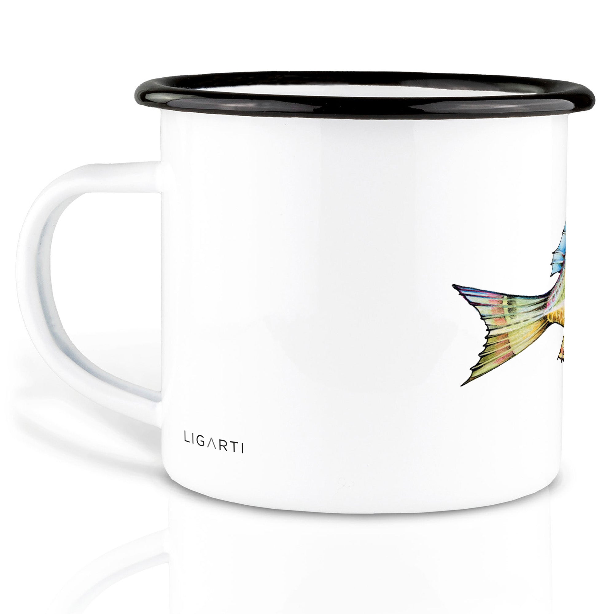 Enamel Mug – Buntfisch 4 (Apatite) 