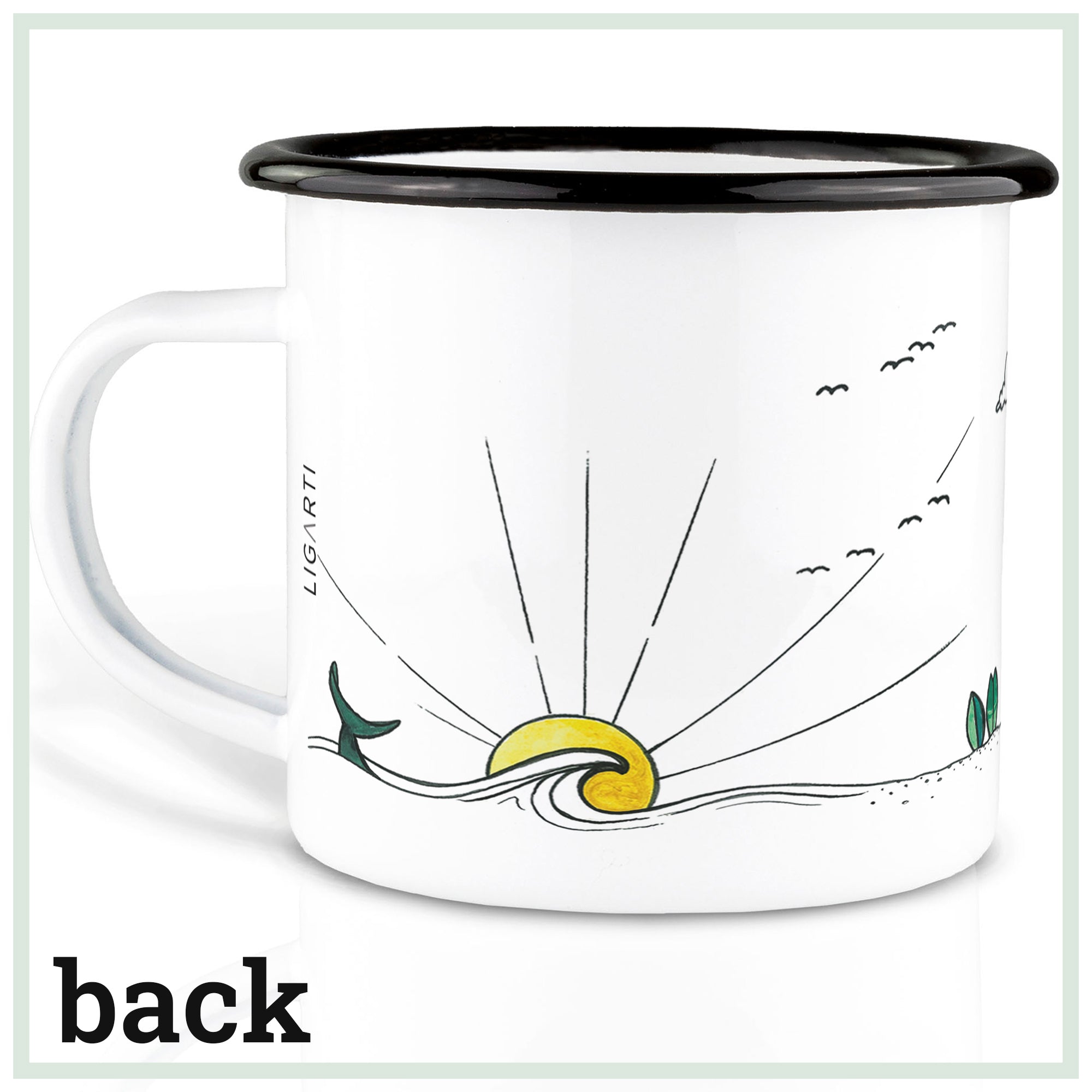 Emaille Tasse – Camping Life