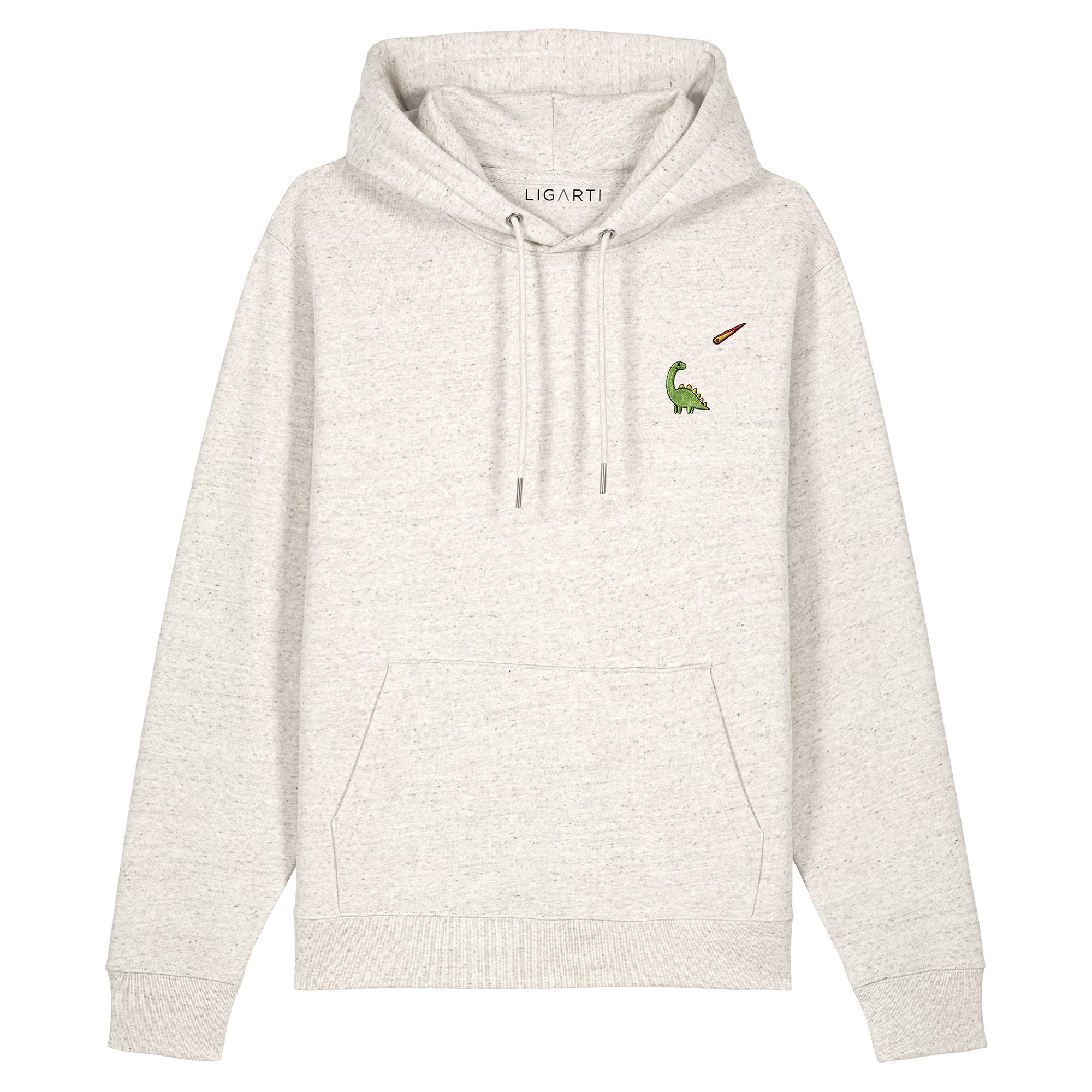 Bestickter Hoodie – Charlie der Dino