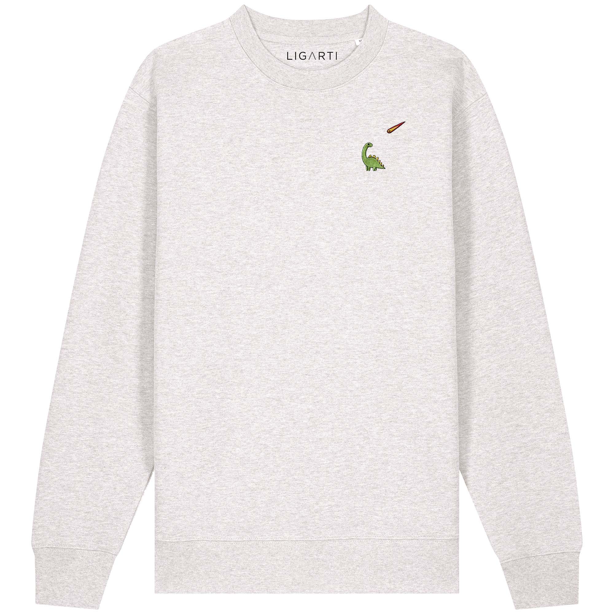 Bestickter Pullover – Charlie der Dino