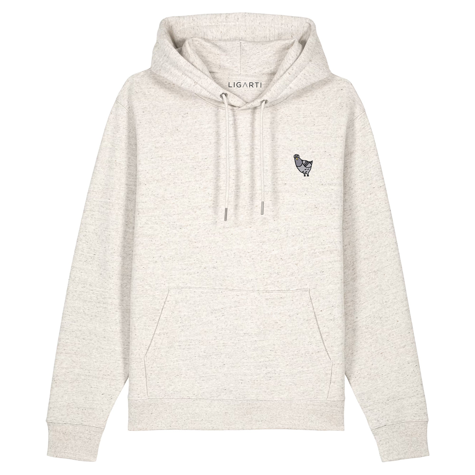 Bestickter Hoodie – Claude die Taube