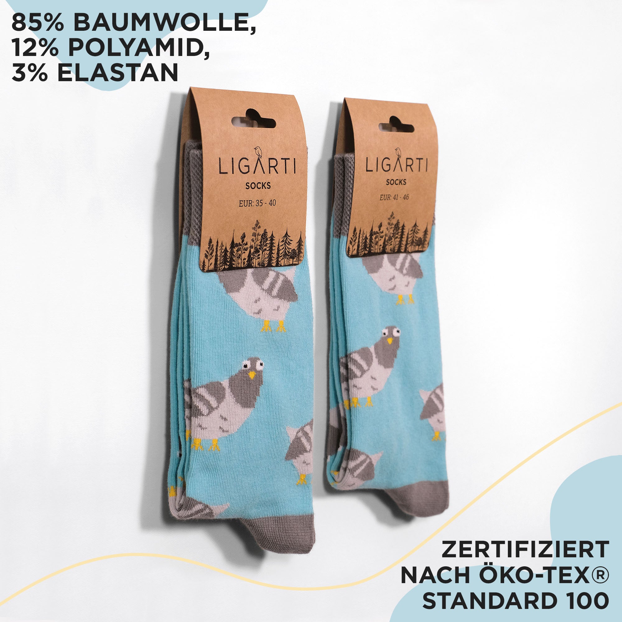 Socken – Claude die Taube
