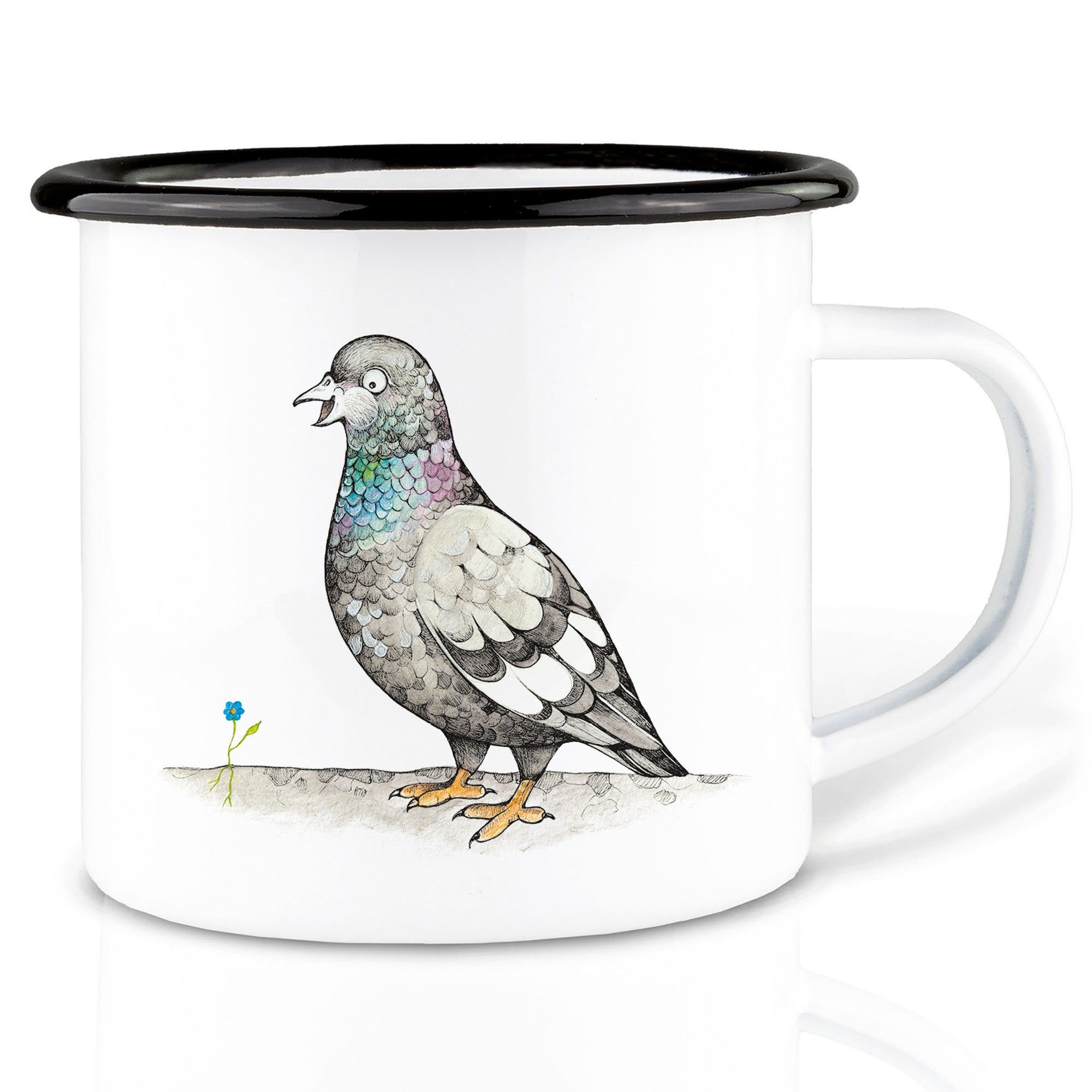 Emaille Tasse – Claudette