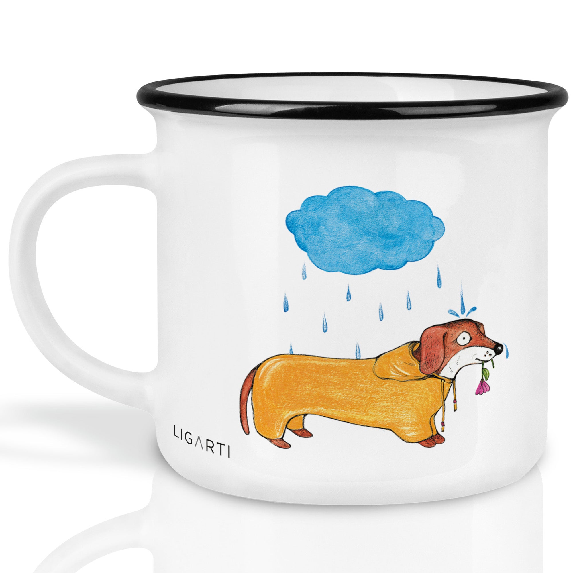 Keramiktasse – Dackelduo