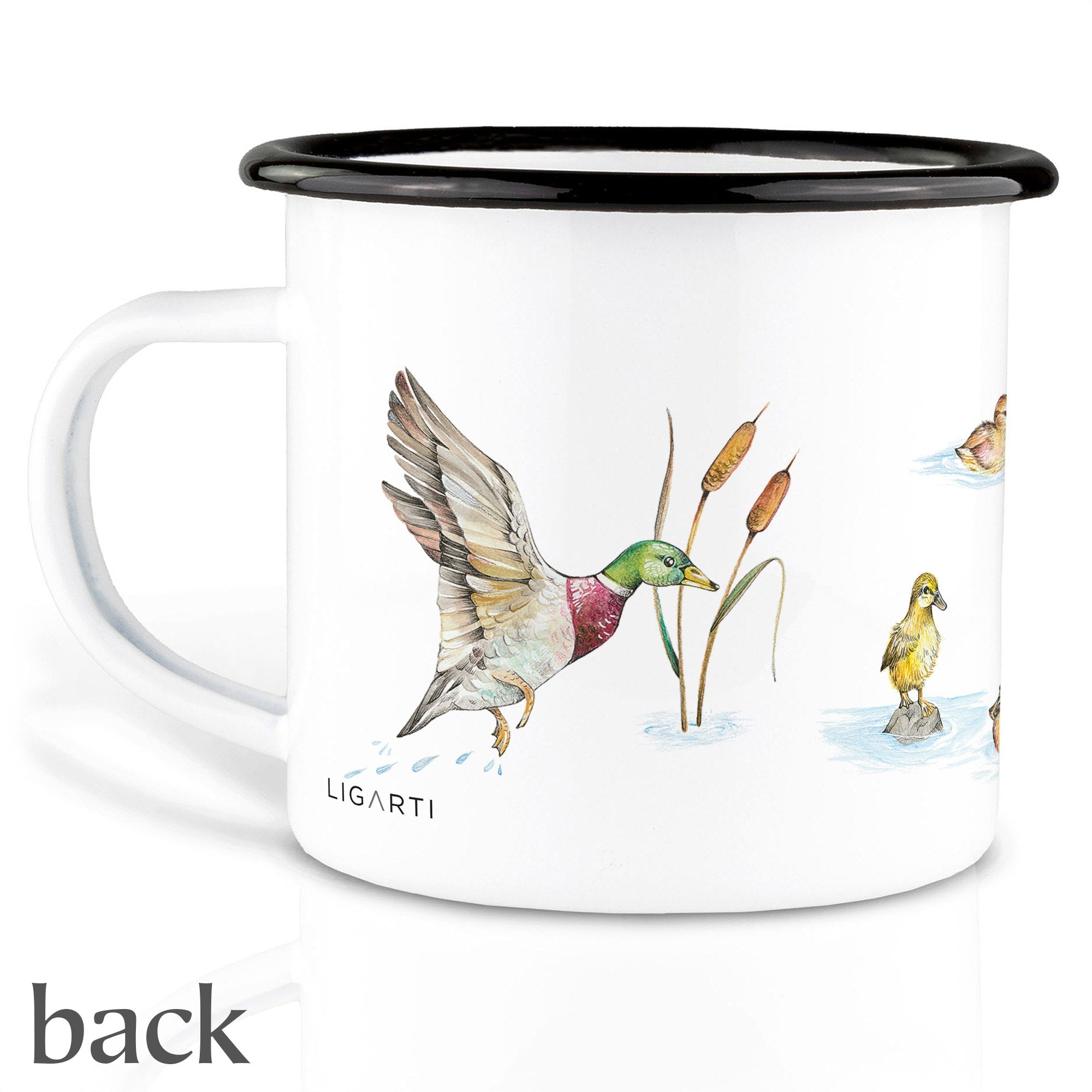 Enamel mug – Duck pond