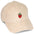 Bestickte Cord Cap – Erdbeere