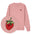 Bestickter Pullover – Erdbeere