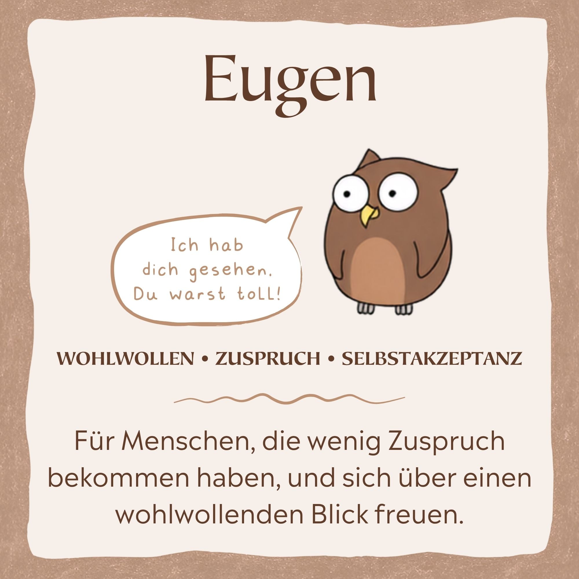 Bestickter Hoodie – Eugen die Eule