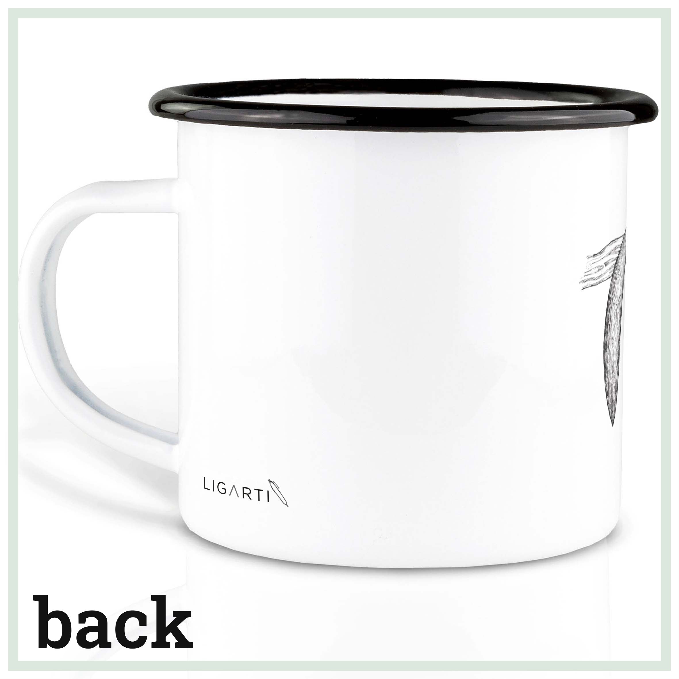 Enamel cup-slacker