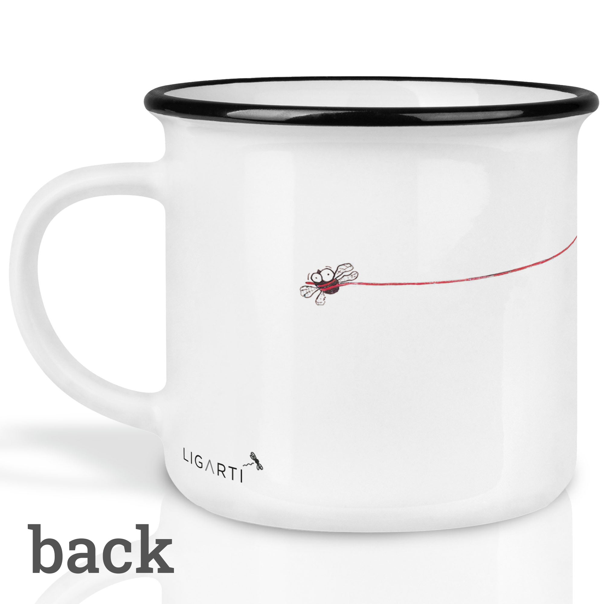 Keramiktasse – Fliegenfänger