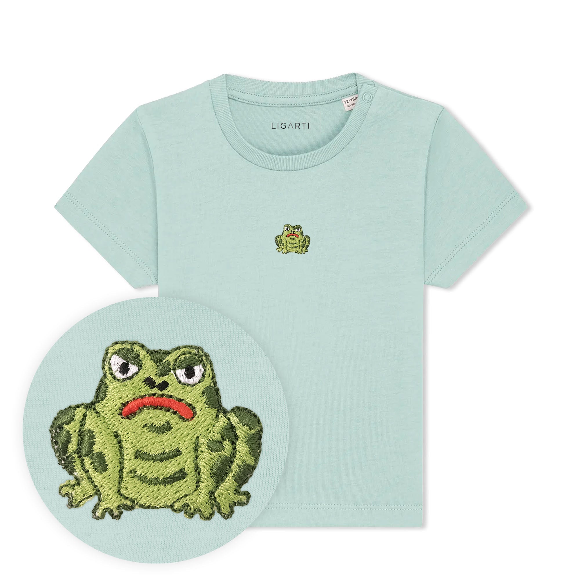 Babyshirt Gretel die Kröte - Türkis