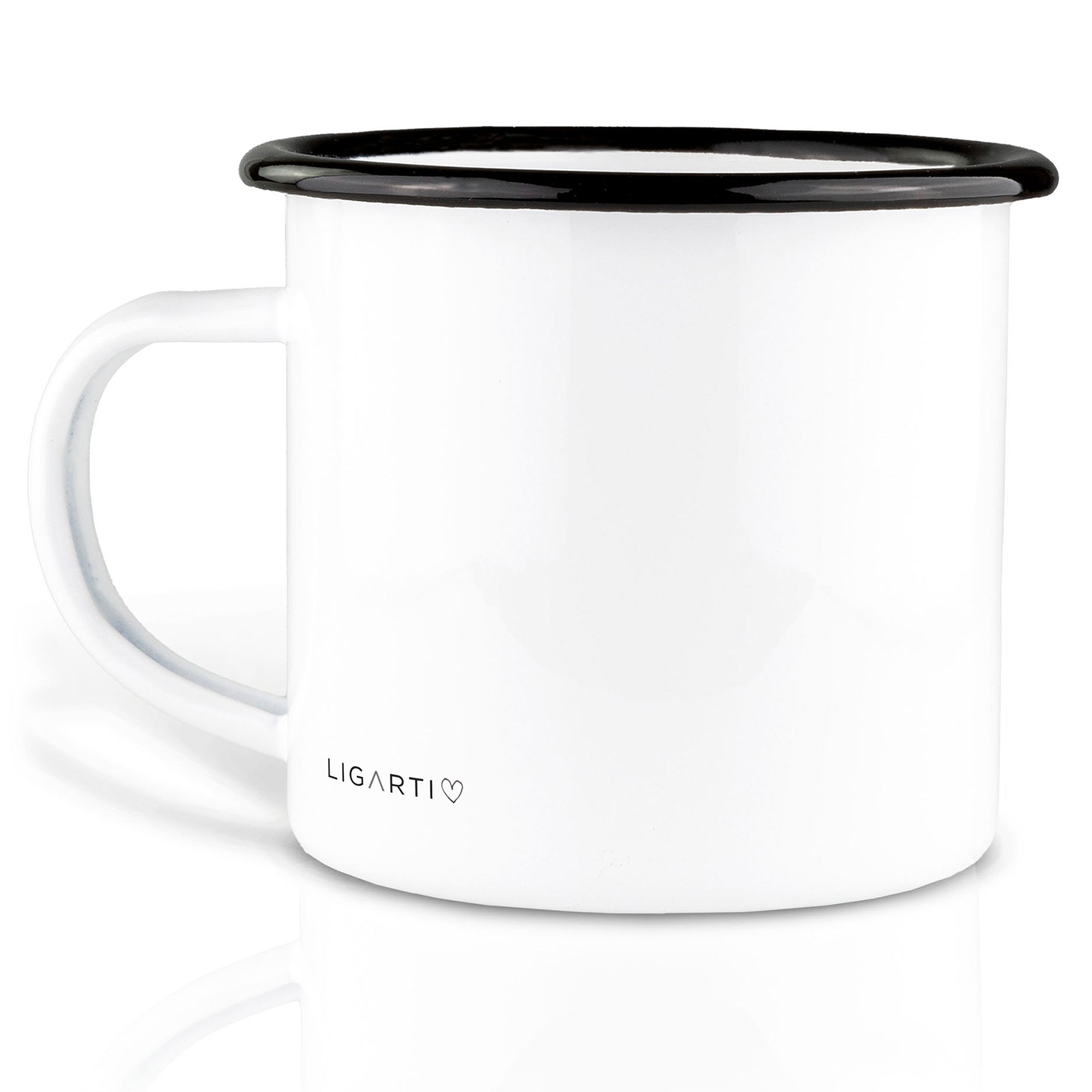 Enamel Mug – Rabbit & Hedgehog 