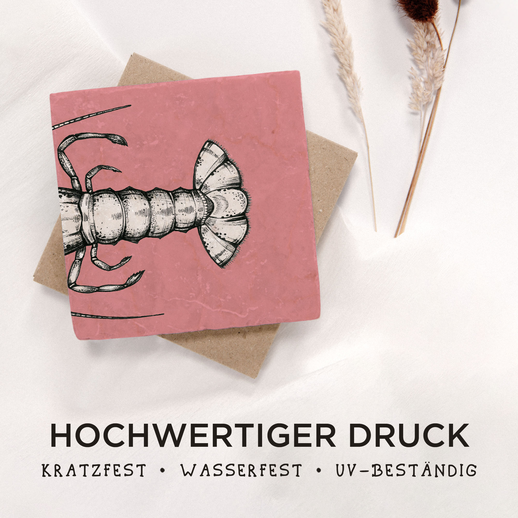 Fliesenuntersetzer – Hummer 2